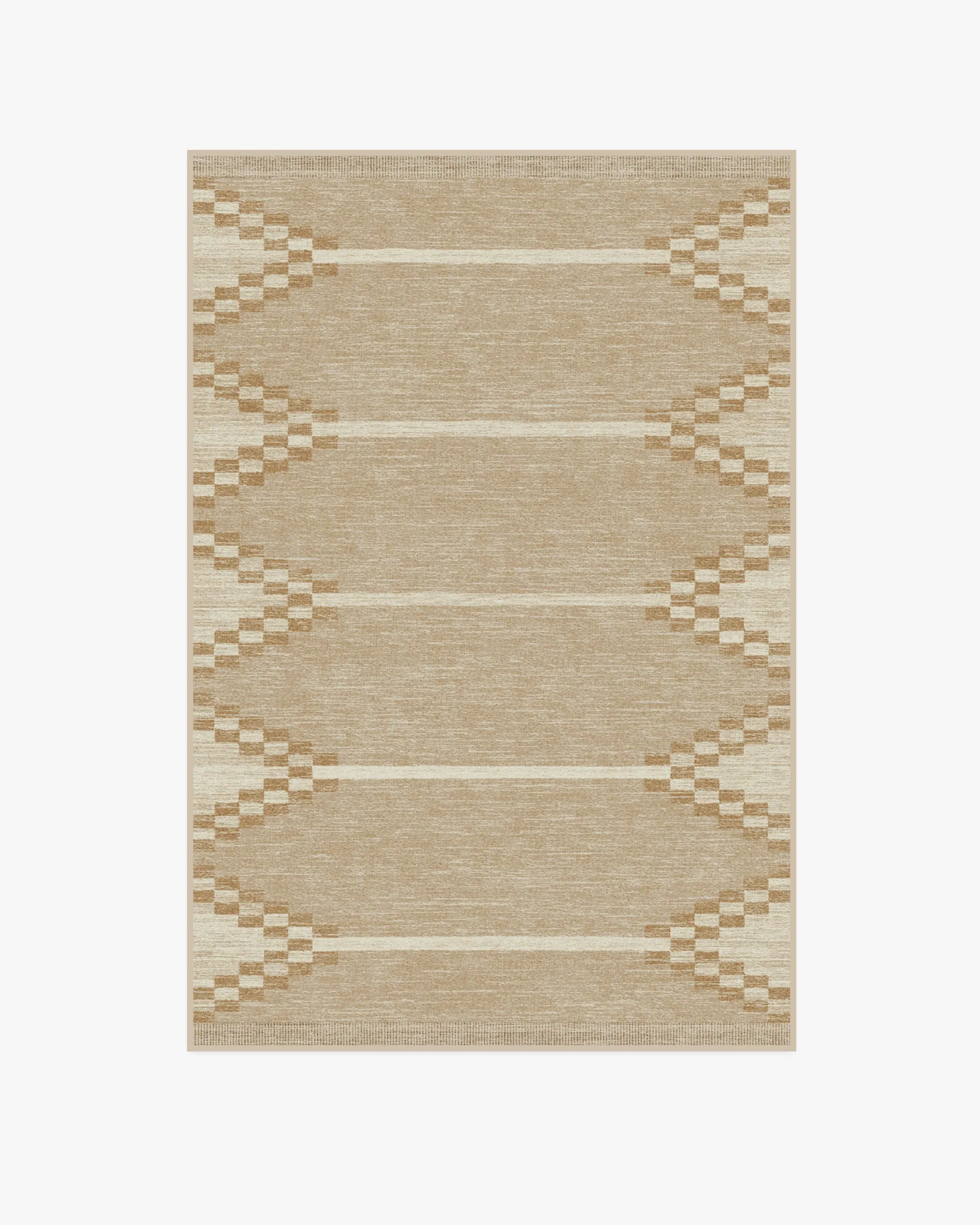 Medium Area Rug Machine Washable - Natural