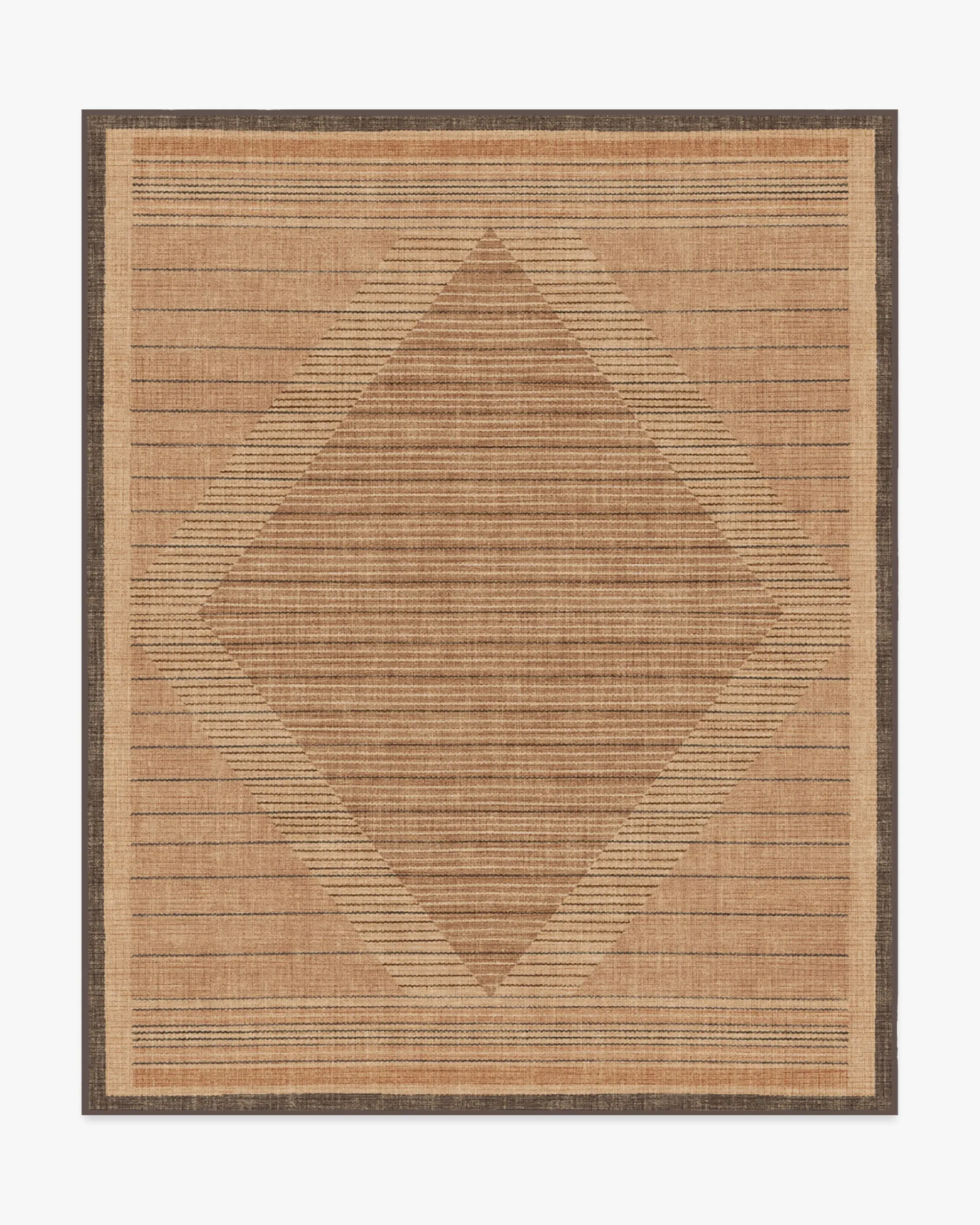 Medium Area Rug Machine Washable - Natural Clay