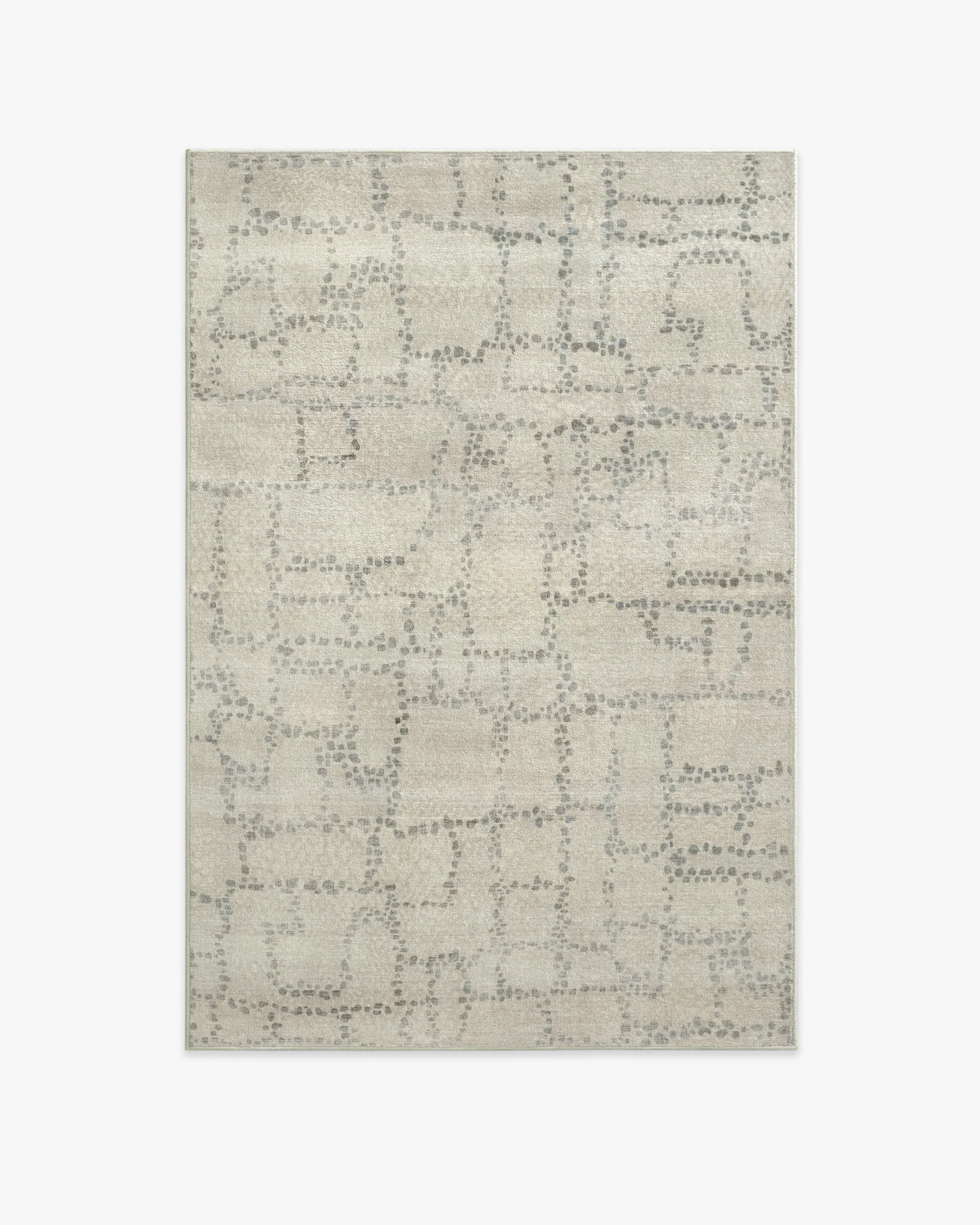 Medium Area Rug Machine Washable - Natural Stone