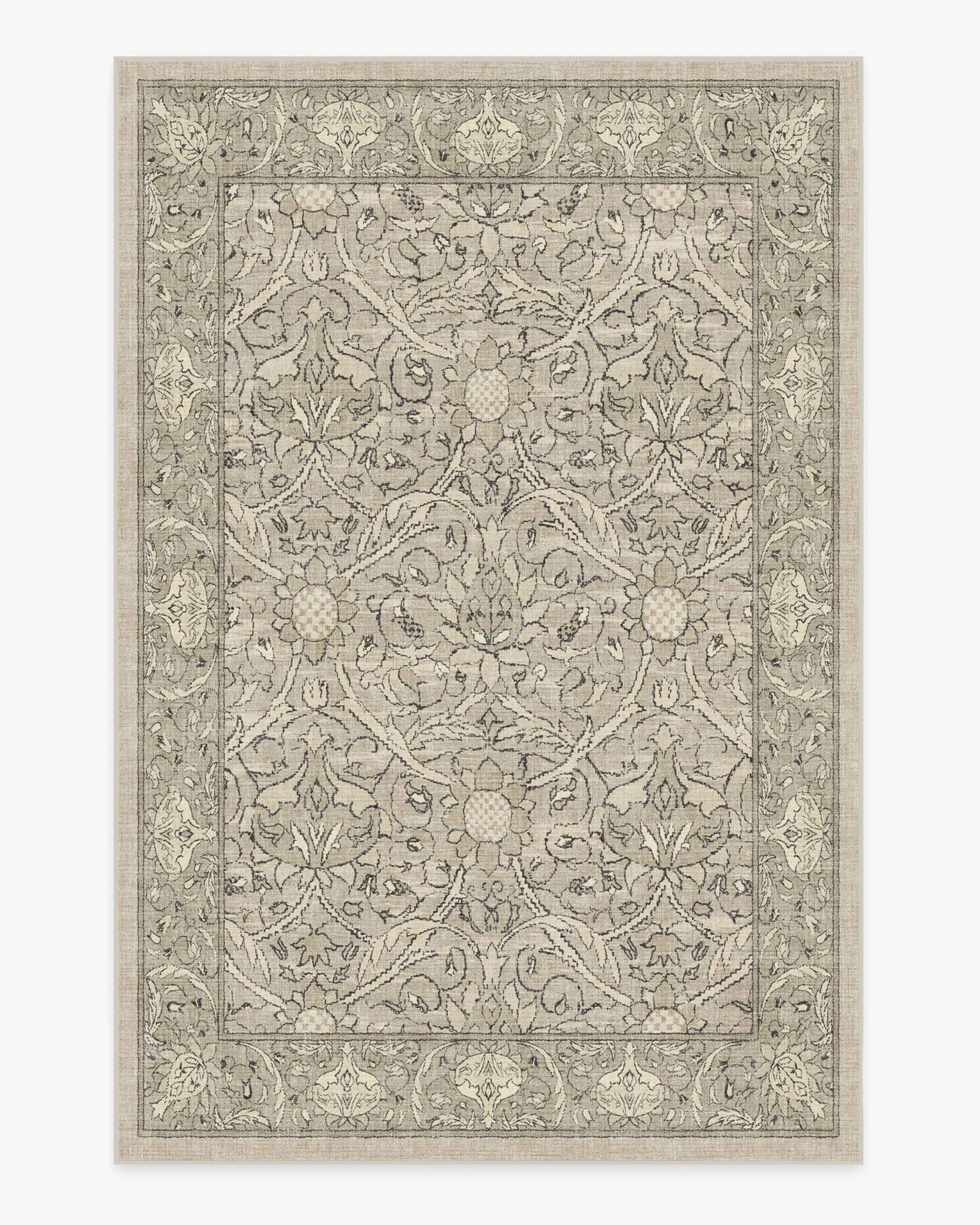 Medium Area Rug Machine Washable - Natural Stone