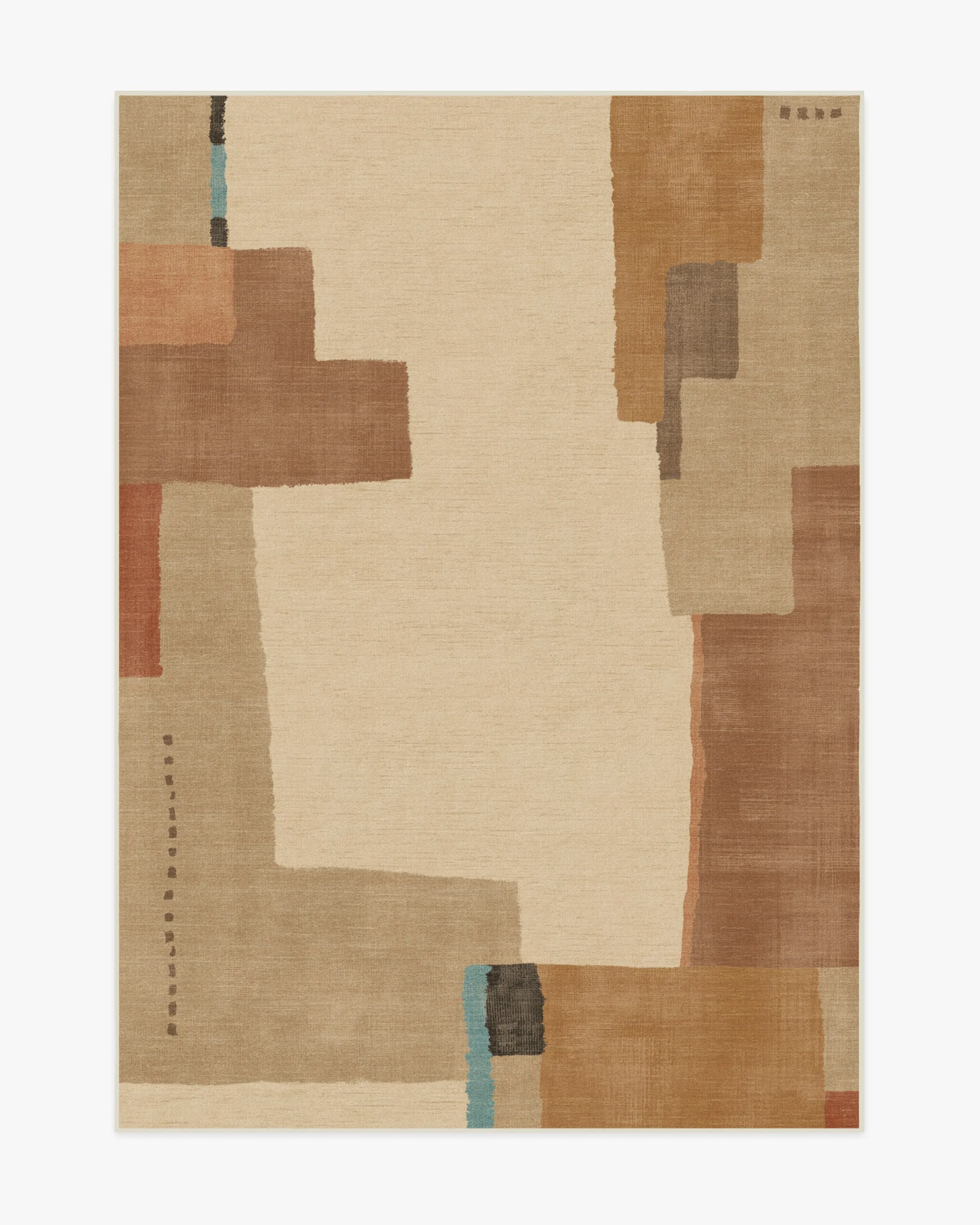 Medium Area Rug Machine Washable - Natural