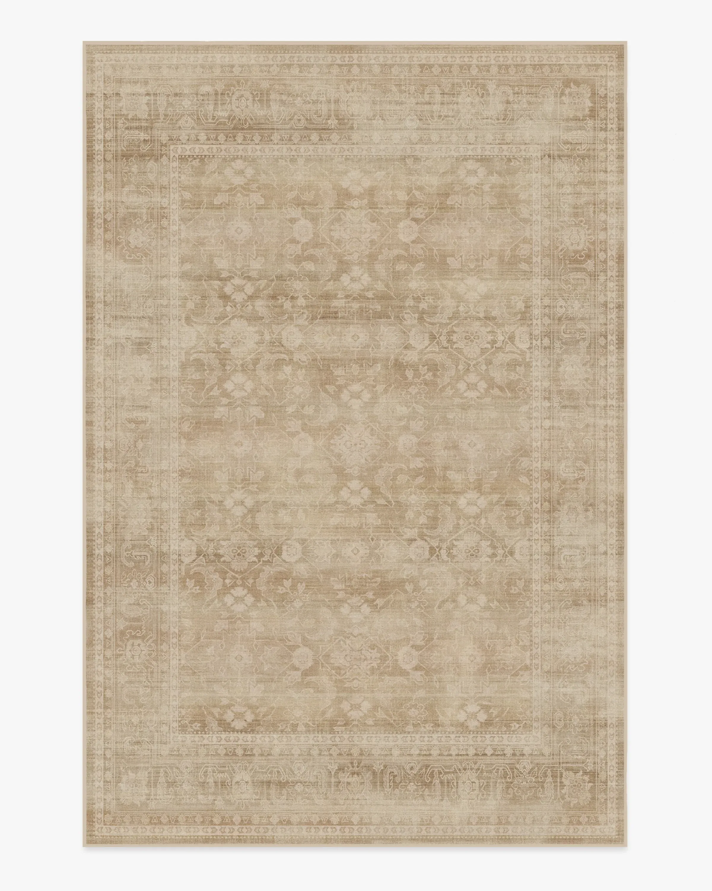 Medium Area Rug Machine Washable - Natural