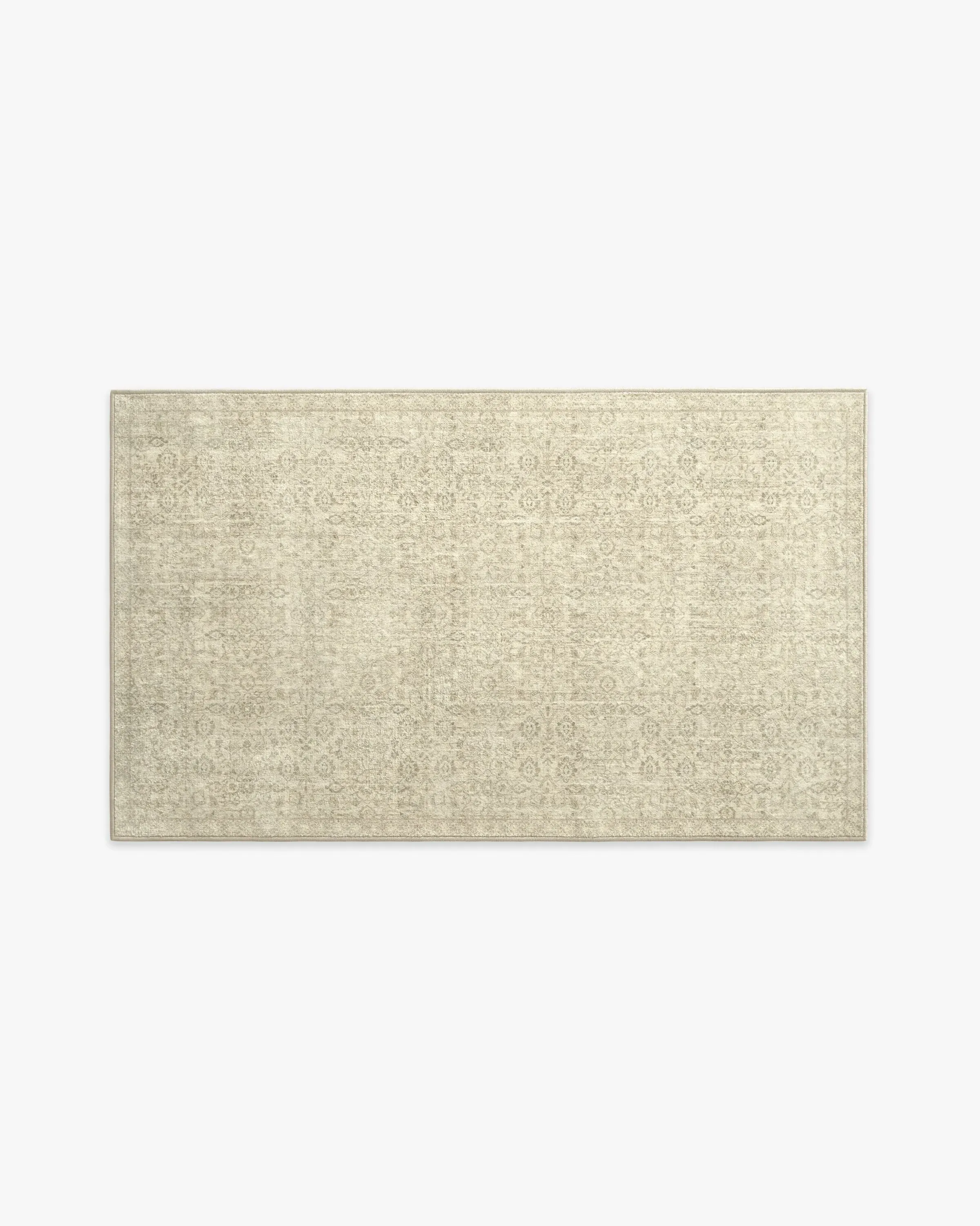 Medium Area Rug Machine Washable - Natural