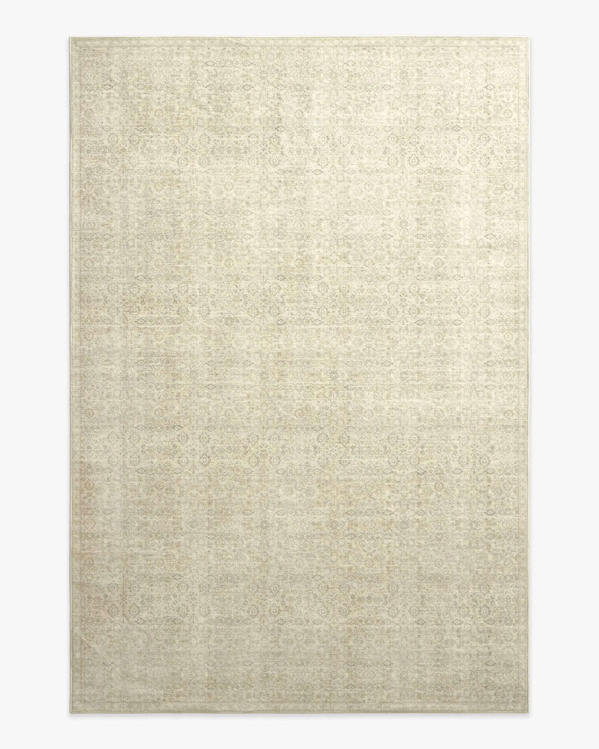 Medium Area Rug Machine Washable - Natural
