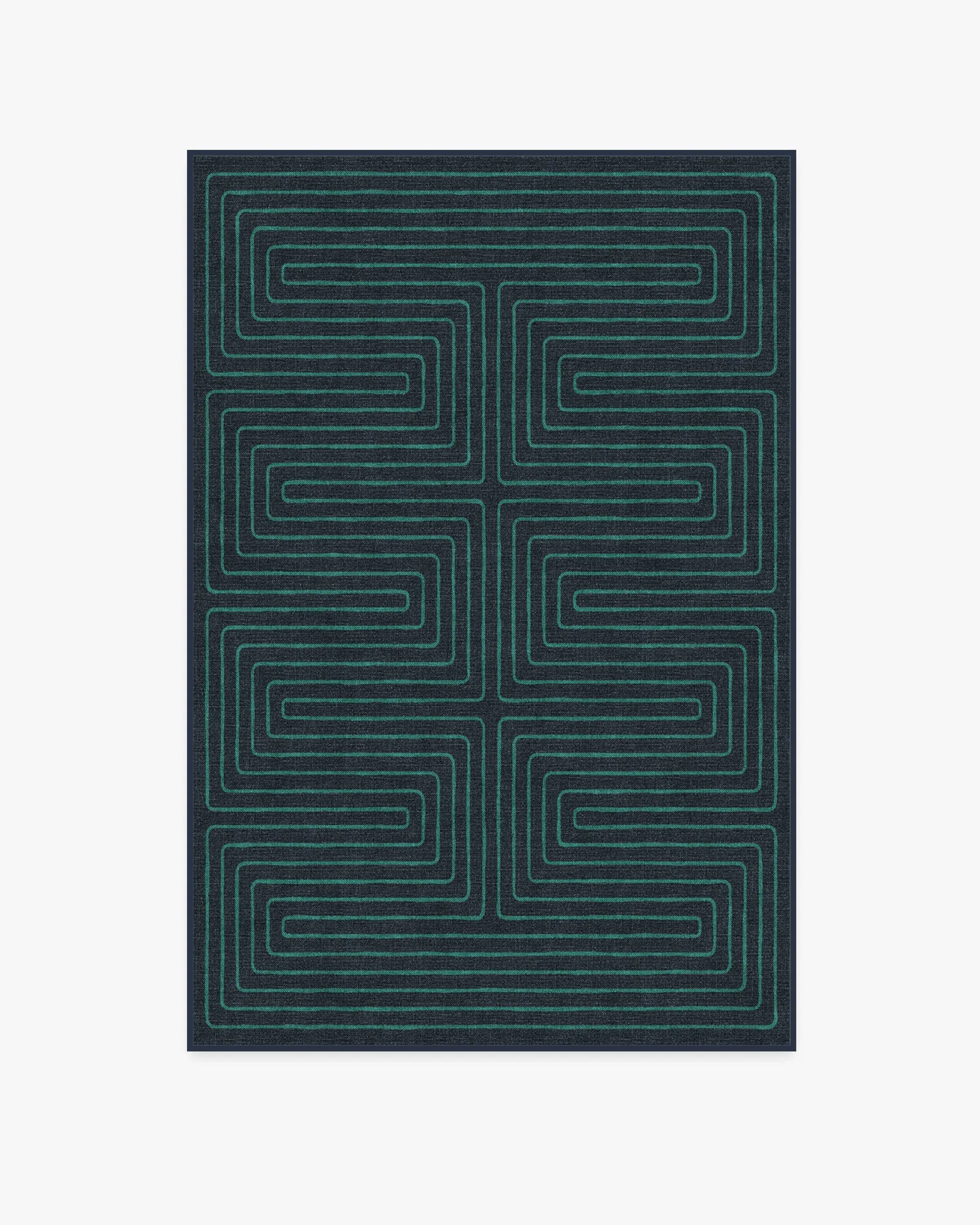 Medium Area Rug Machine Washable - Navy, Chenille