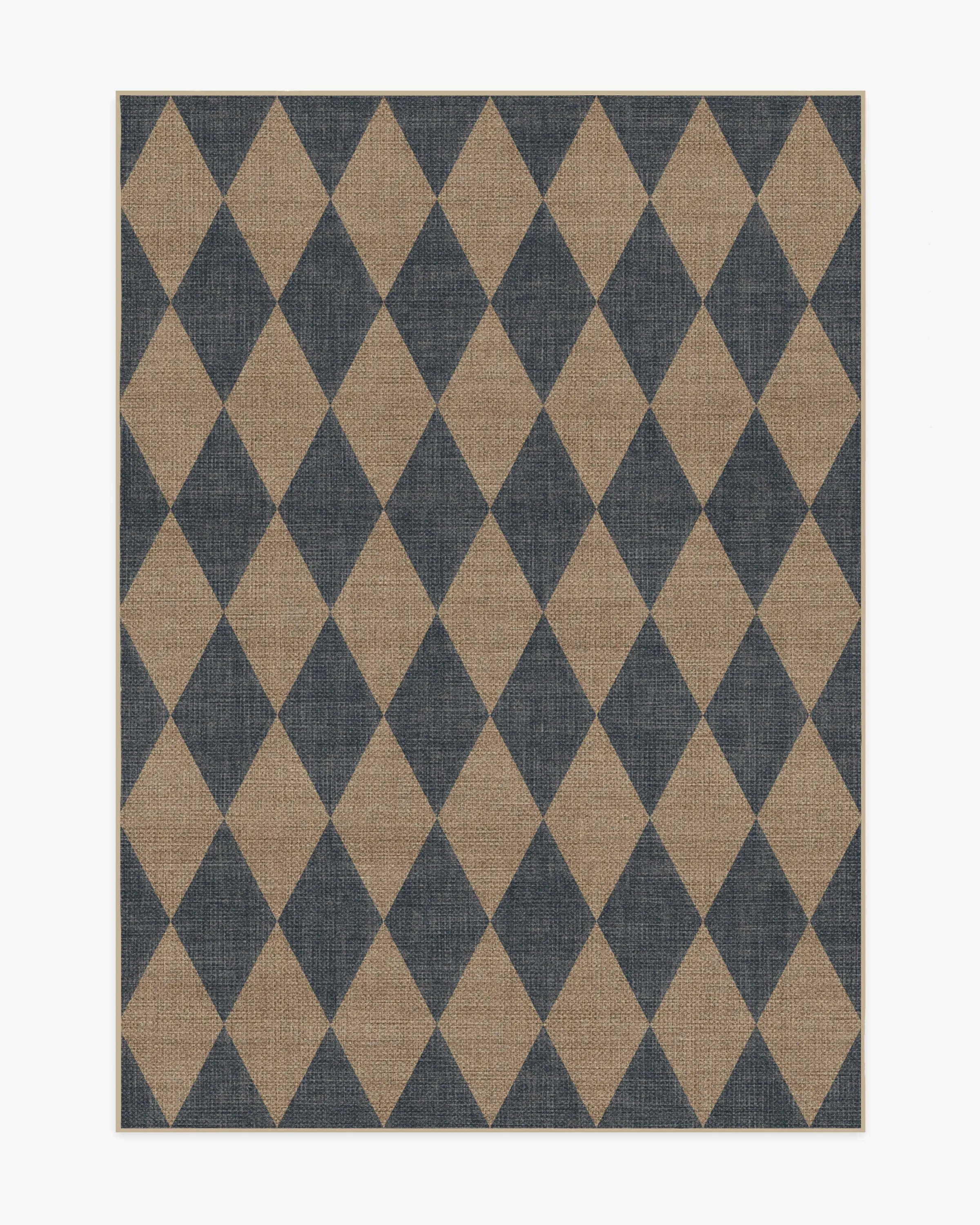 Medium Area Rug Machine Washable - Navy, Polyester