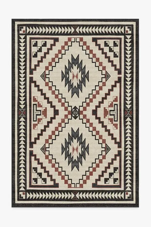 Medium Area Rug Machine Washable - Neutral