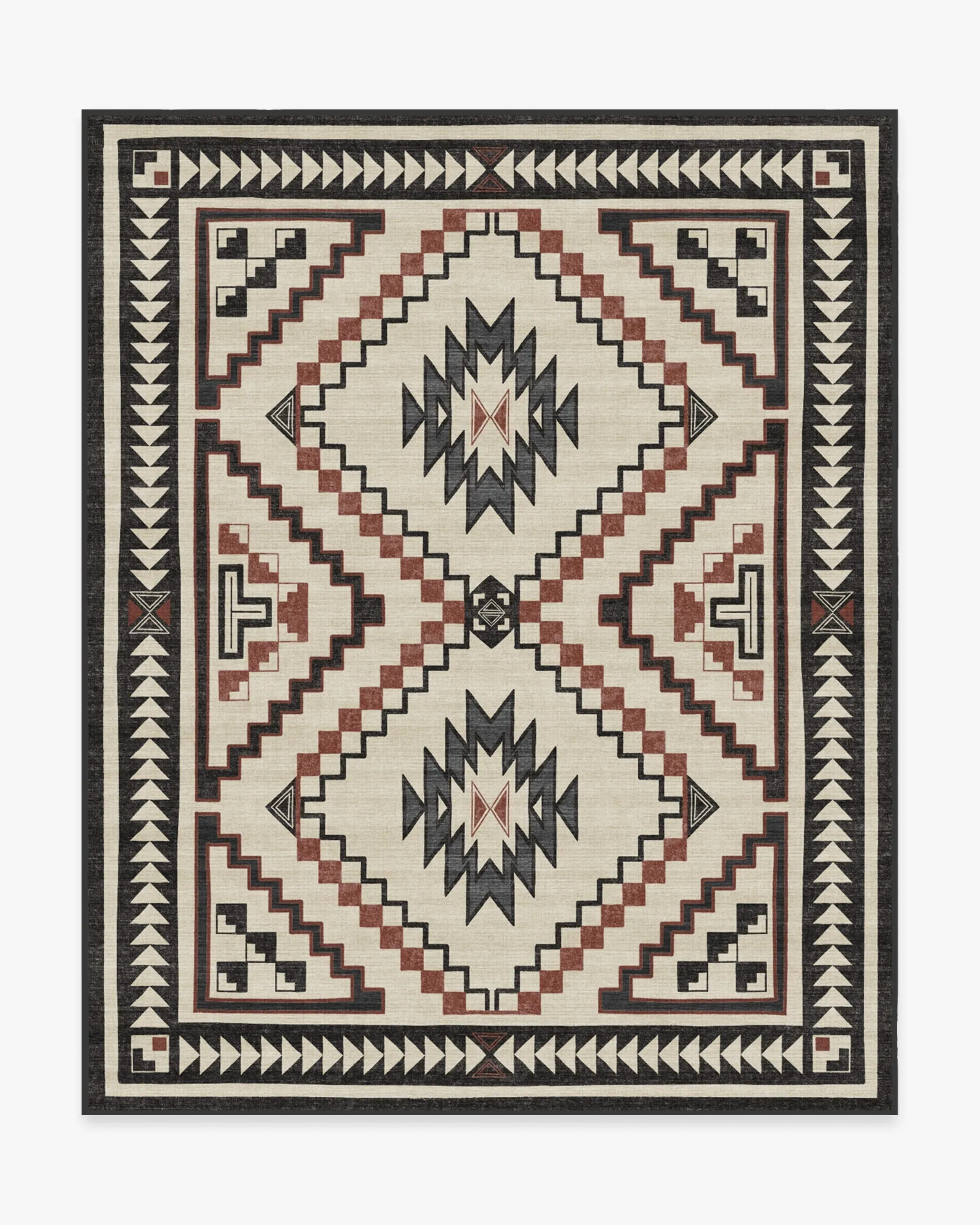 Medium Area Rug Machine Washable - Neutral
