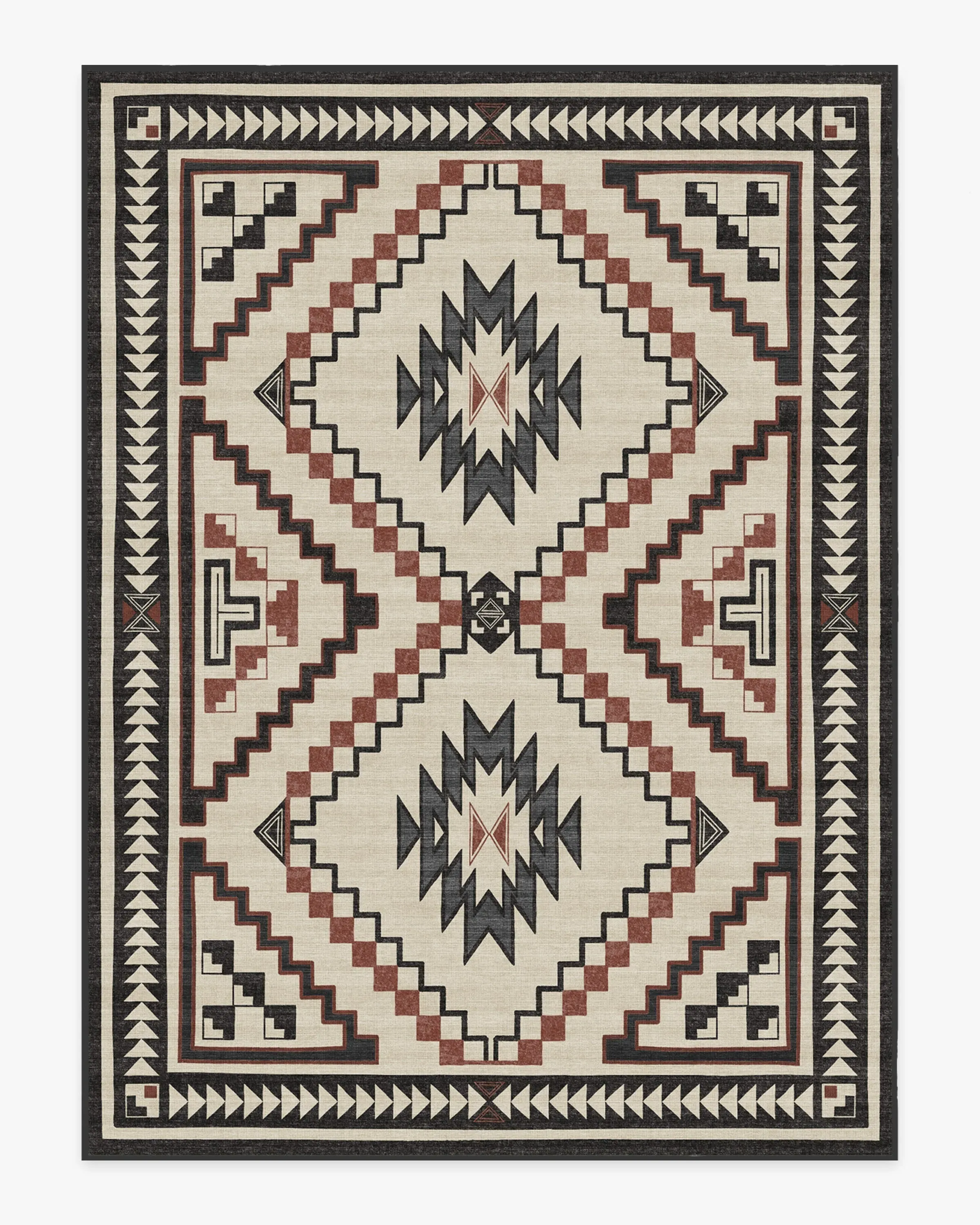 Medium Area Rug Machine Washable - Neutral
