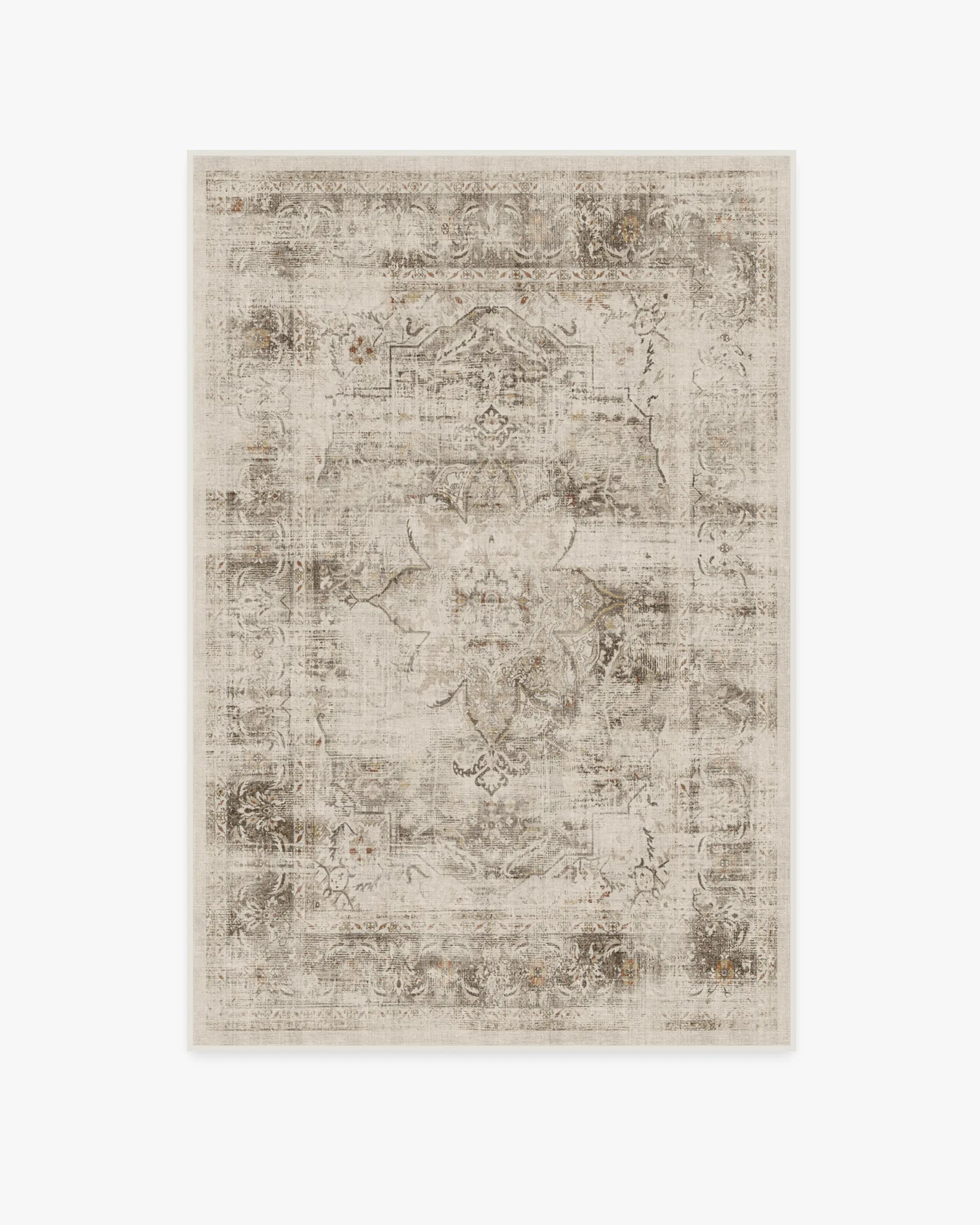 Medium Area Rug Machine Washable - Neutral