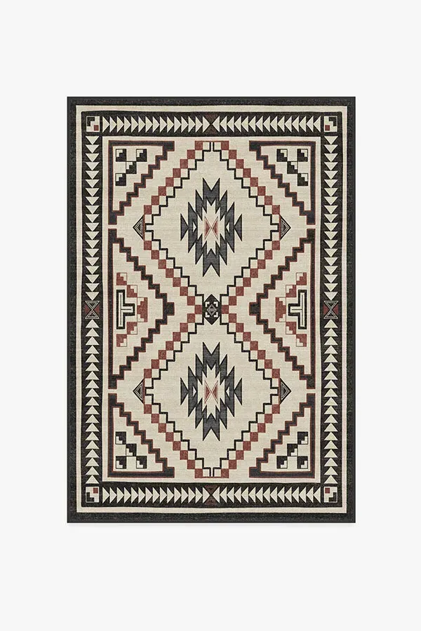 Medium Area Rug Machine Washable - Neutral