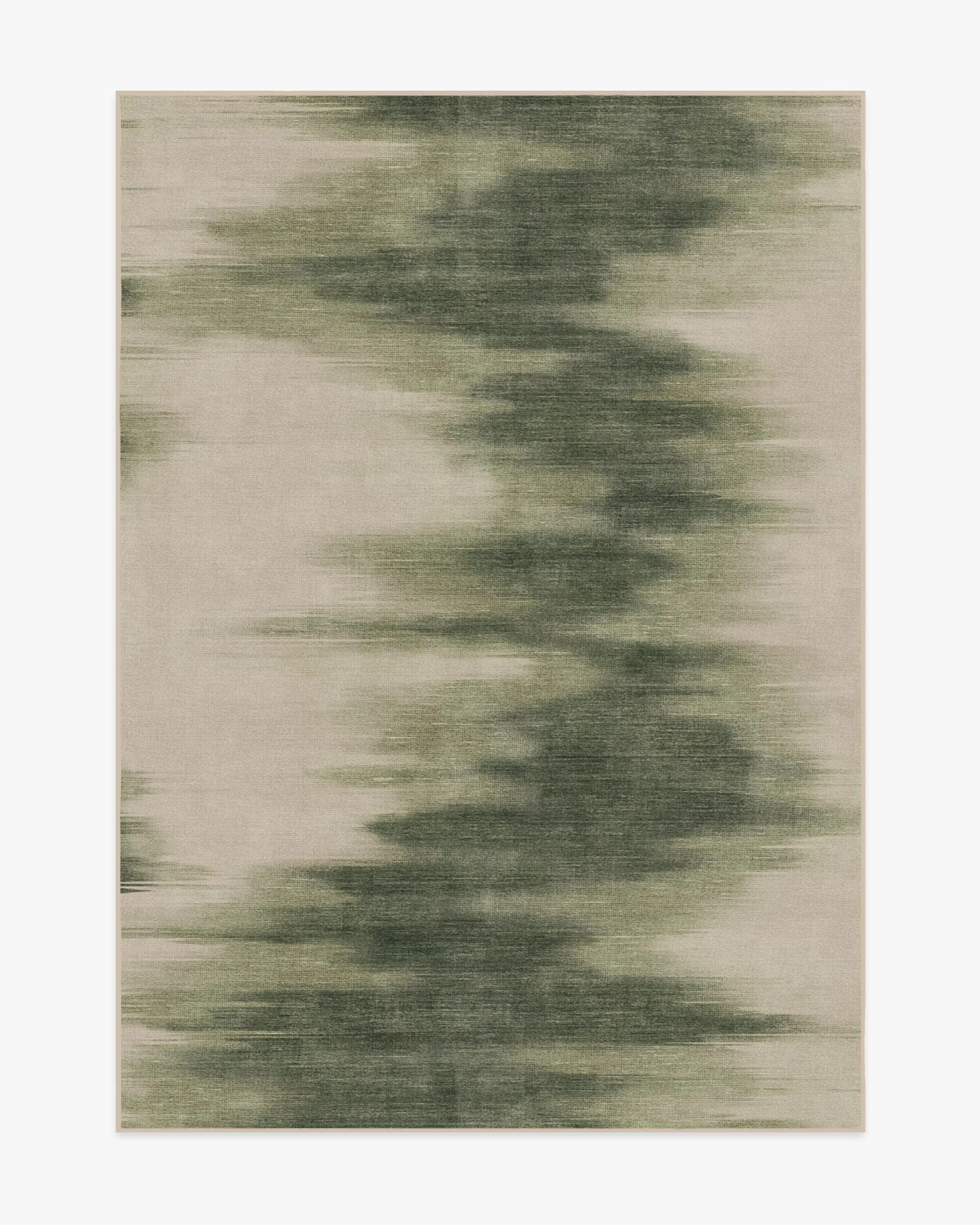 Medium Area Rug Machine Washable - Olive Green