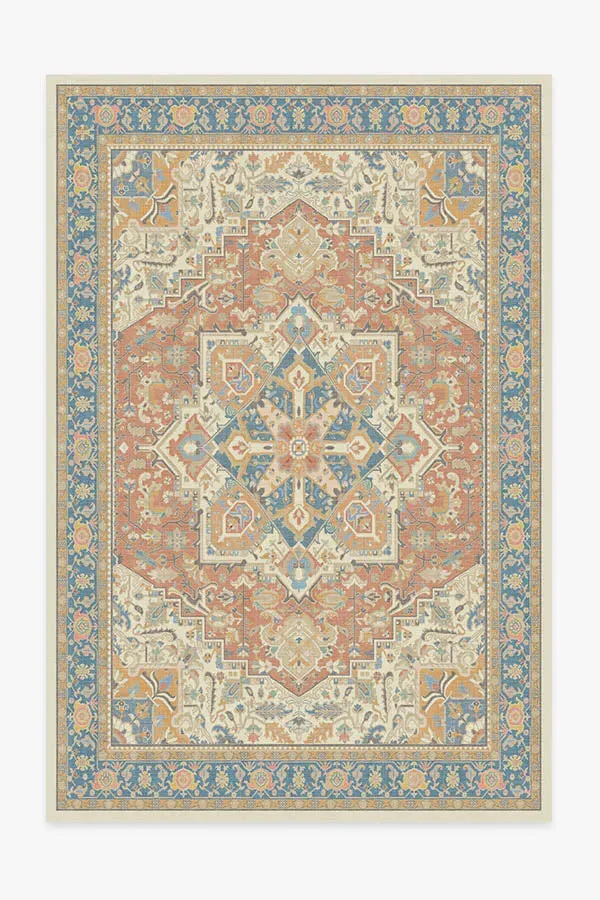 Medium Area Rug Machine Washable - Orange