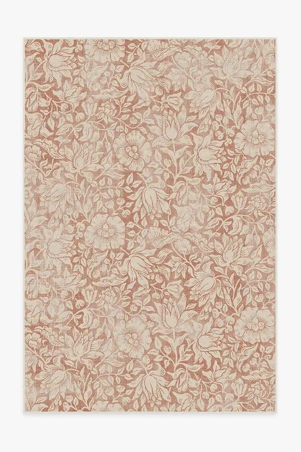 Medium Area Rug Machine Washable - Orange