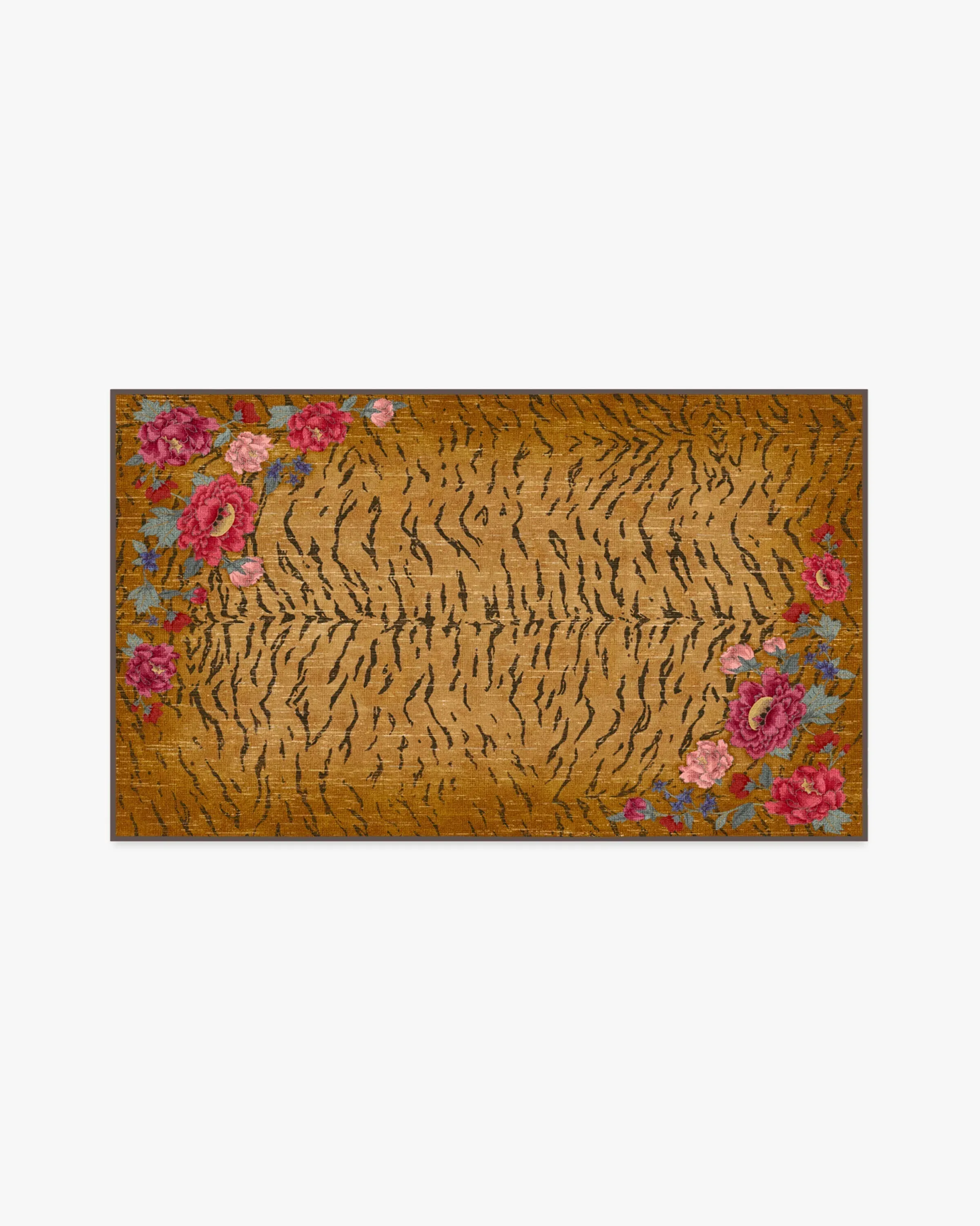 Medium Area Rug Machine Washable - Orange