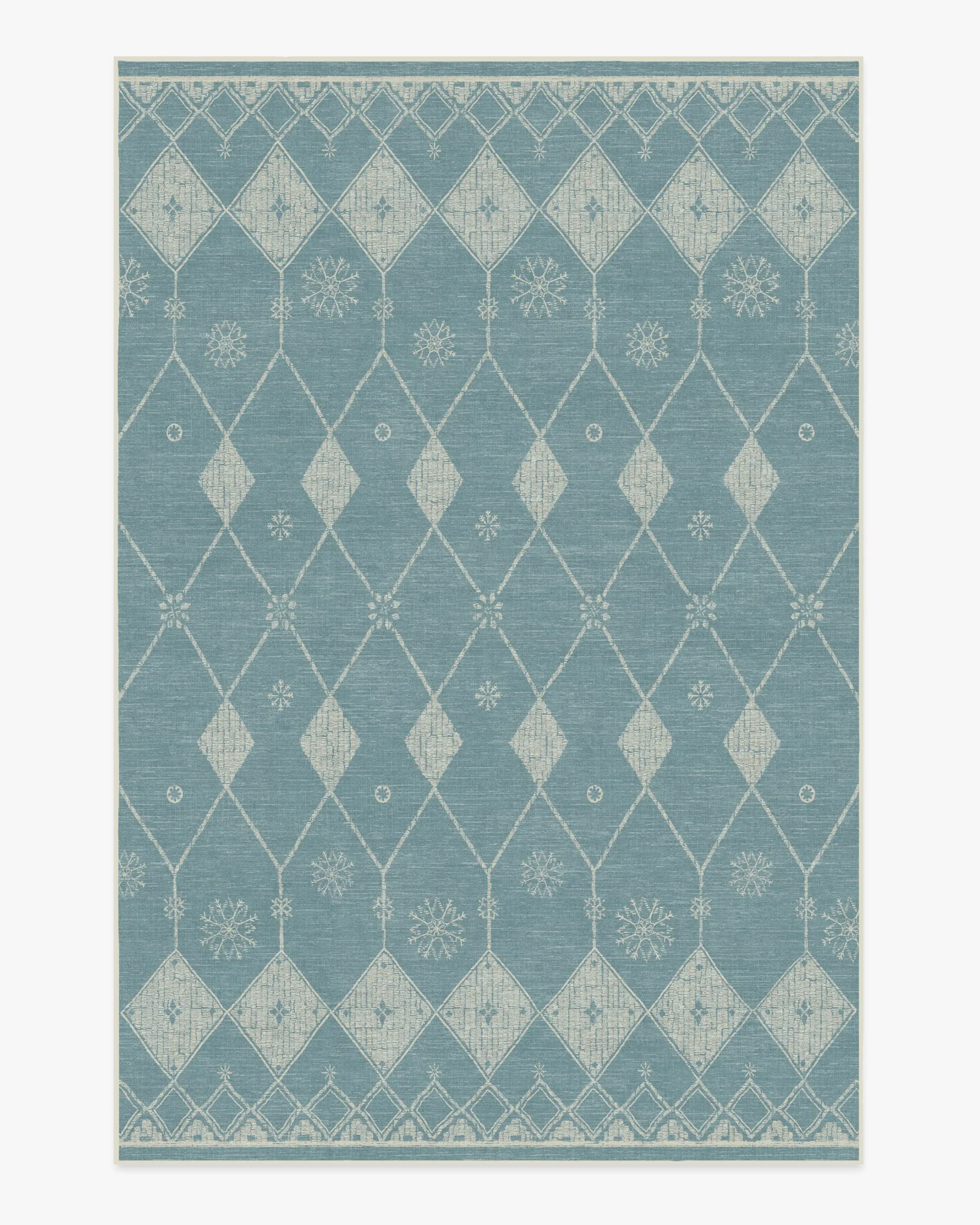 Medium Area Rug Machine Washable - Pale Blue