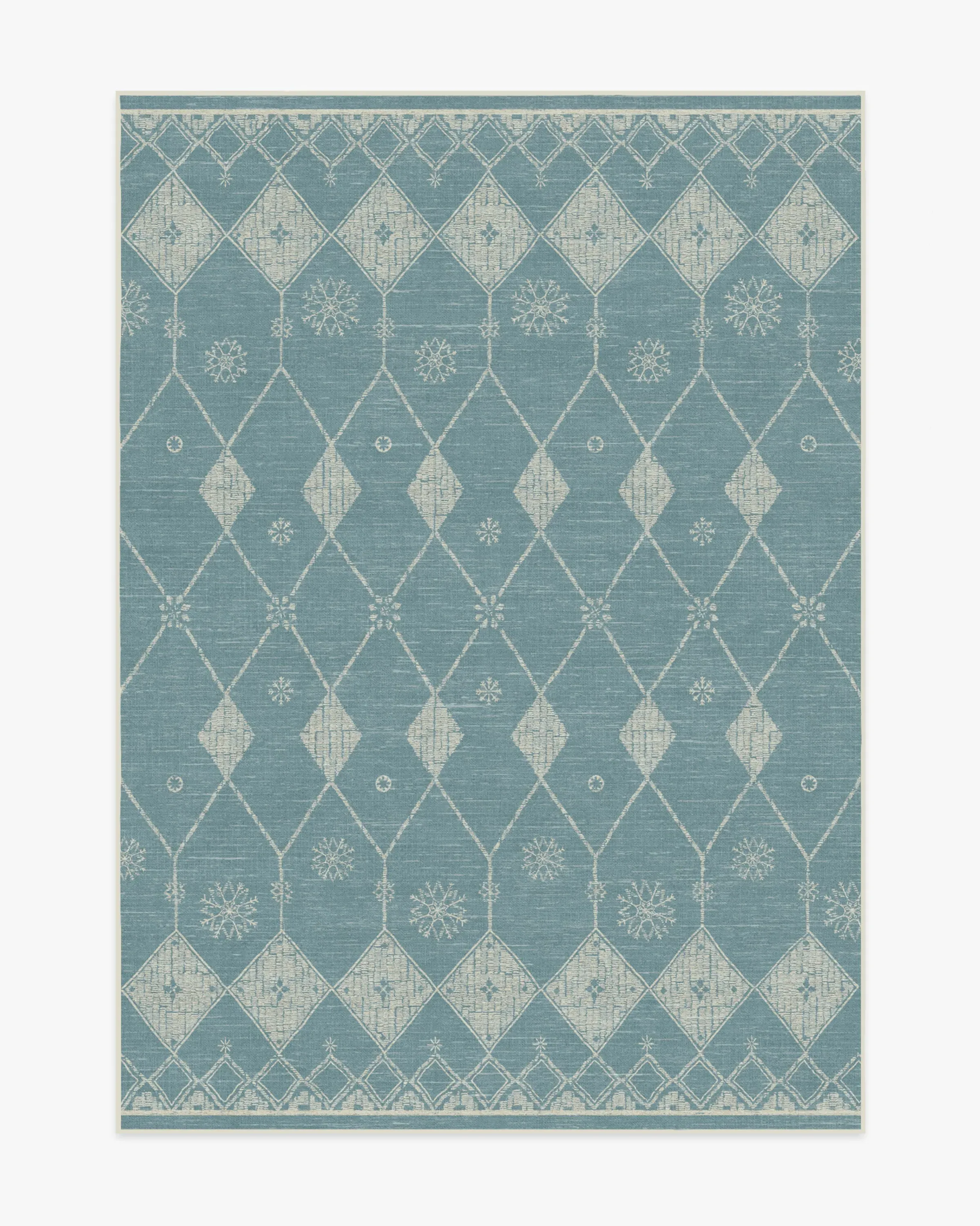 Medium Area Rug Machine Washable - Pale Blue