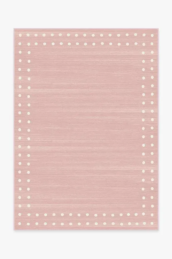 Medium Area Rug Machine Washable - Pink