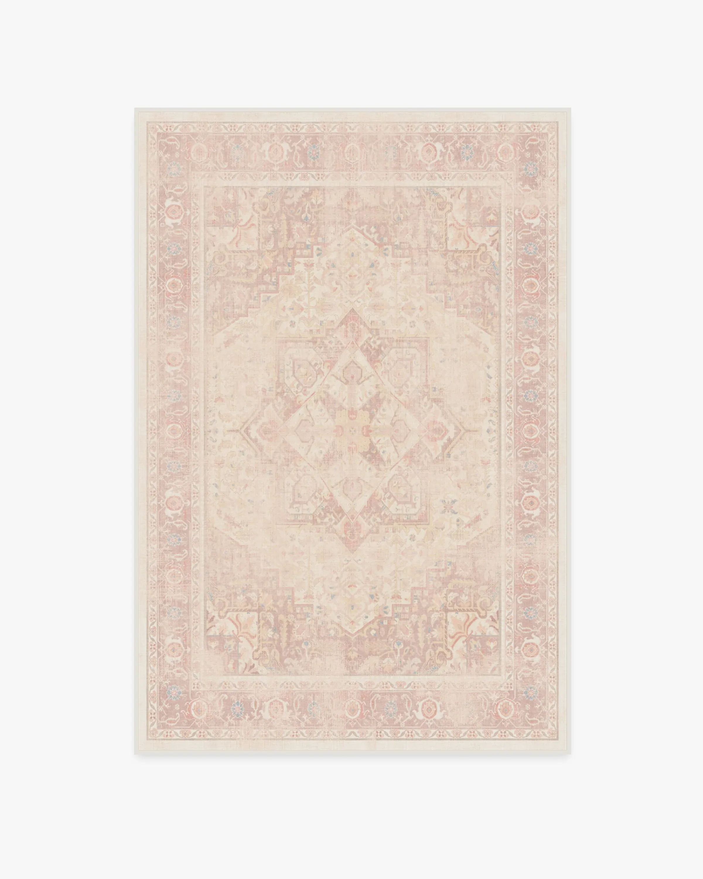 Medium Area Rug Machine Washable - Pink, Chenille