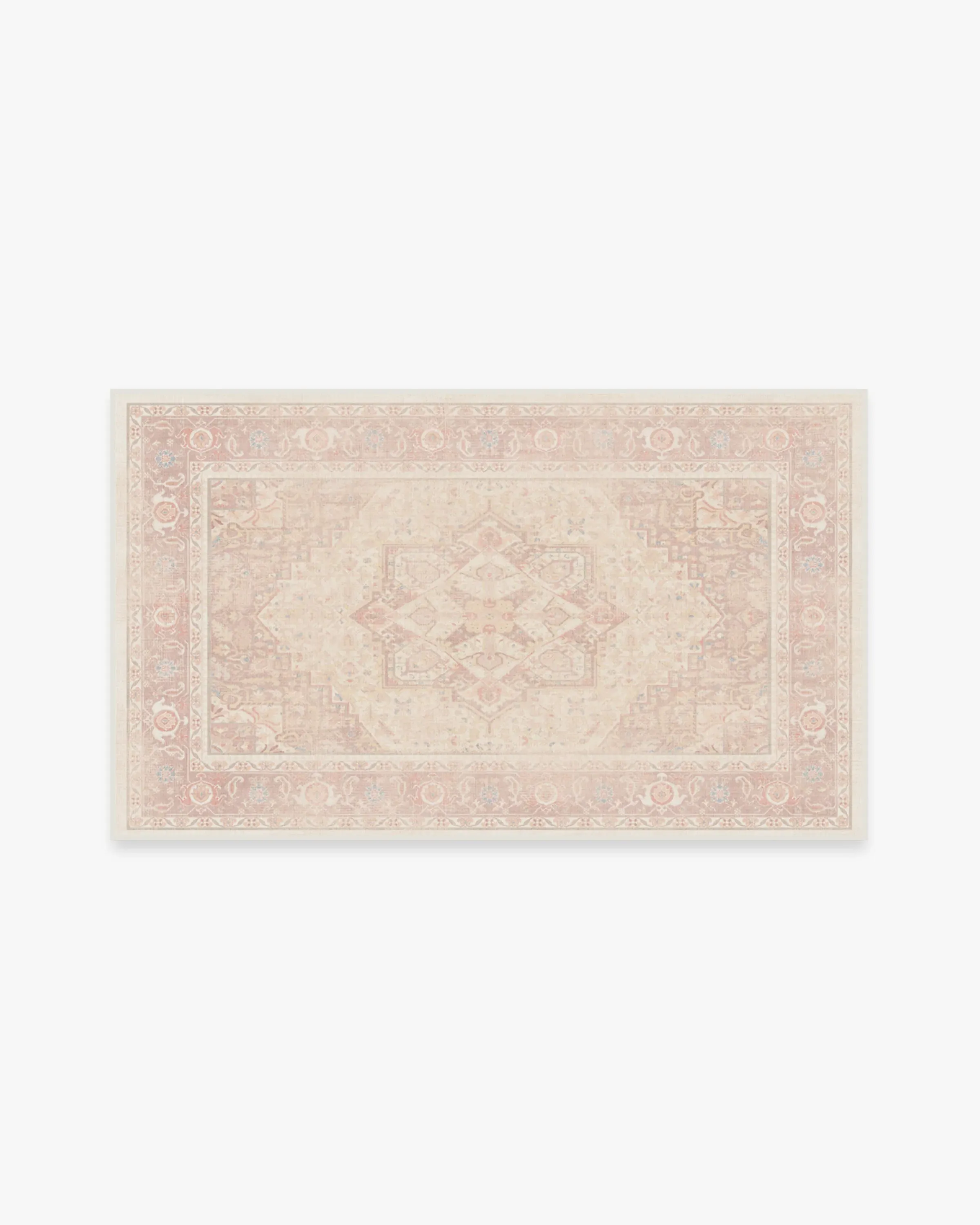 Medium Area Rug Machine Washable - Pink, Chenille