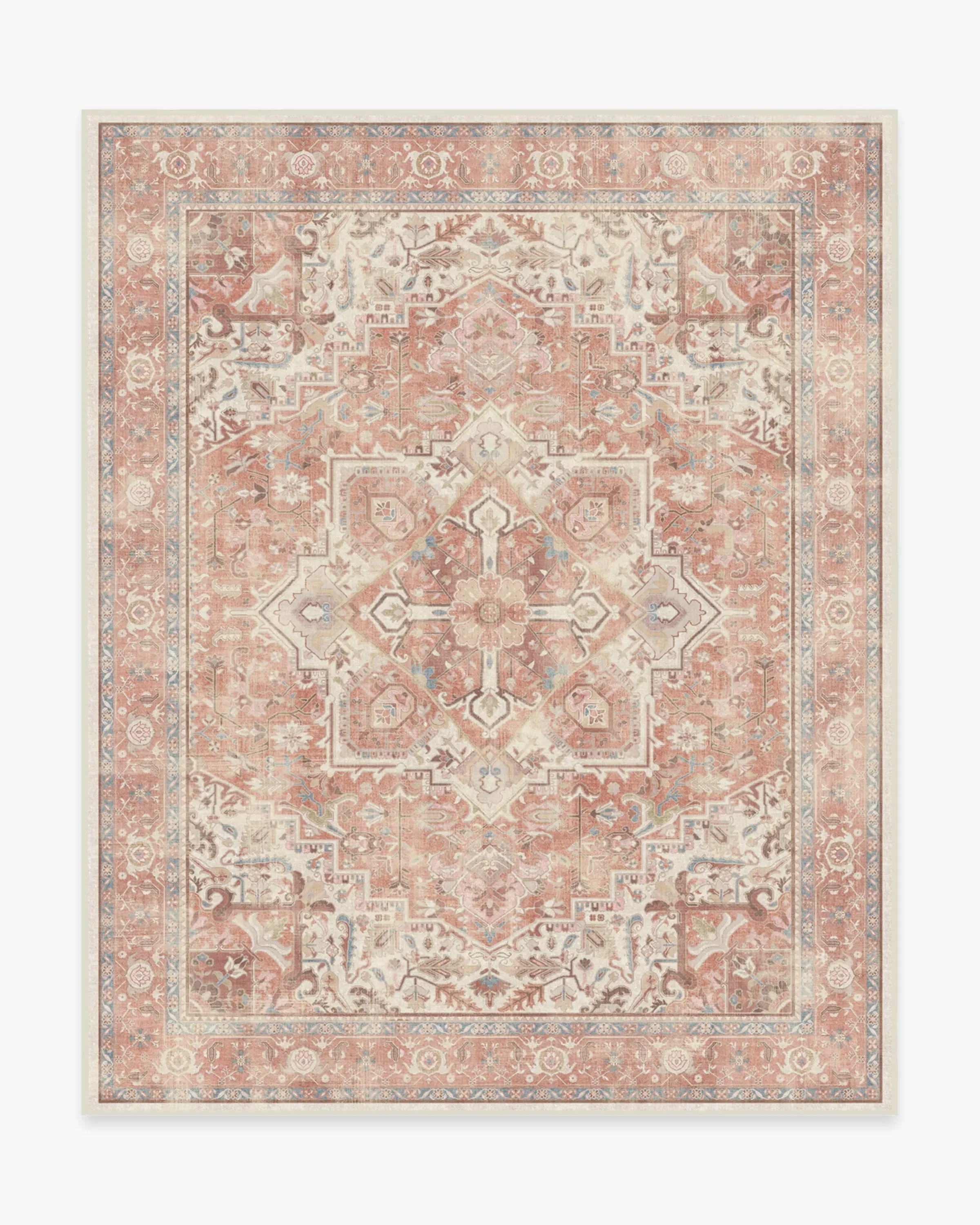 Medium Area Rug Machine Washable - Pink, Chenille