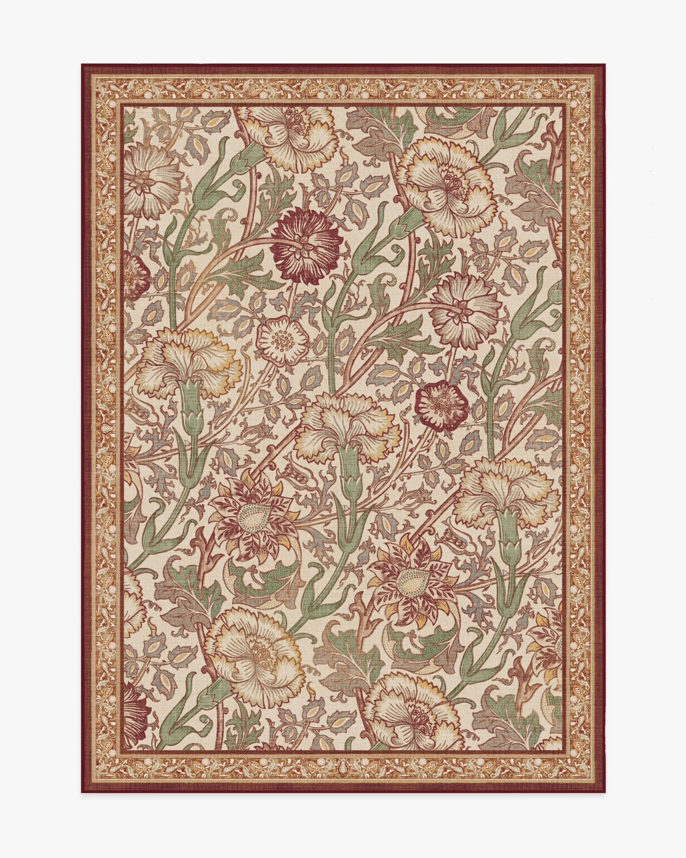 Medium Area Rug Machine Washable - Pink