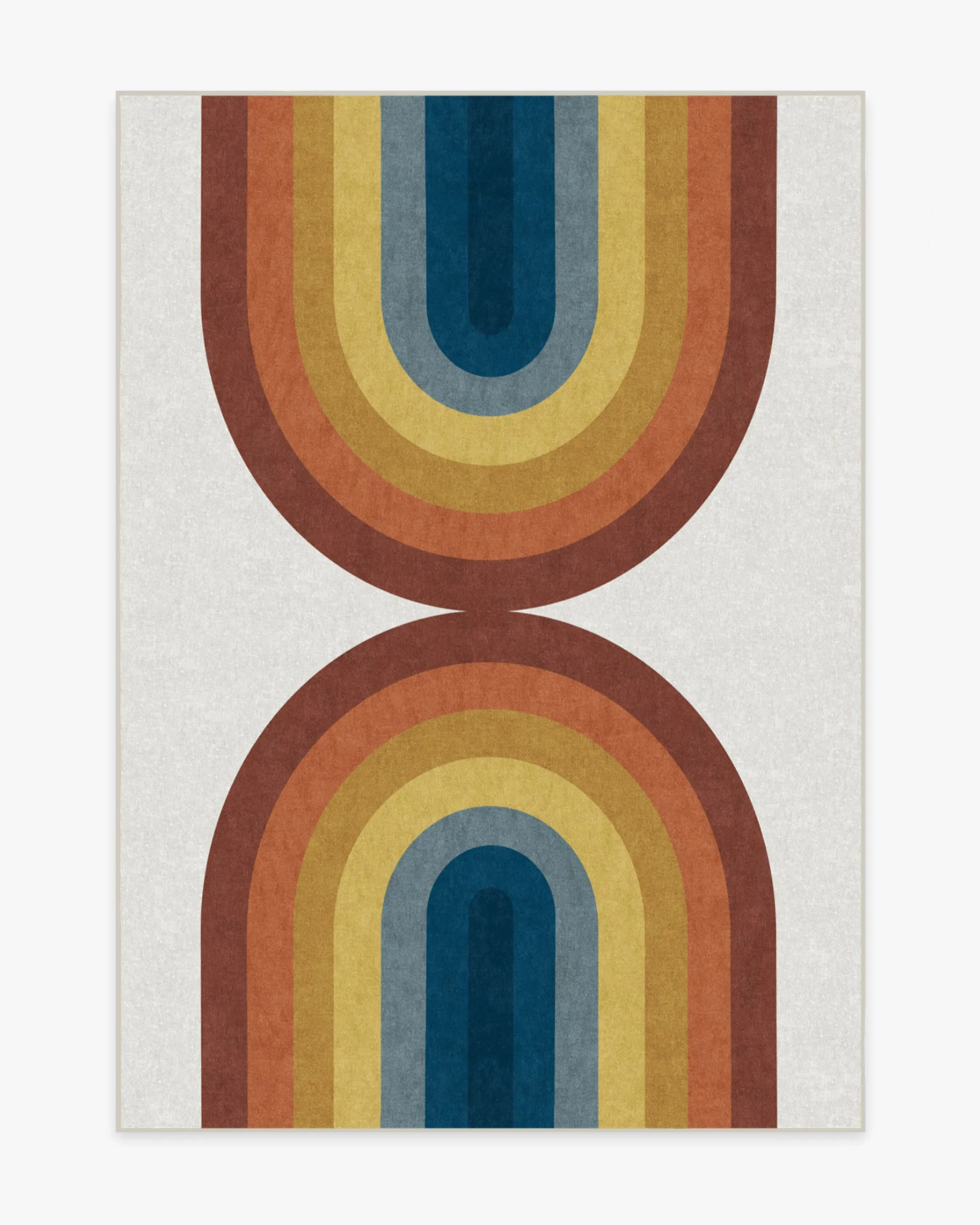 Medium Area Rug Machine Washable - Rainbow
