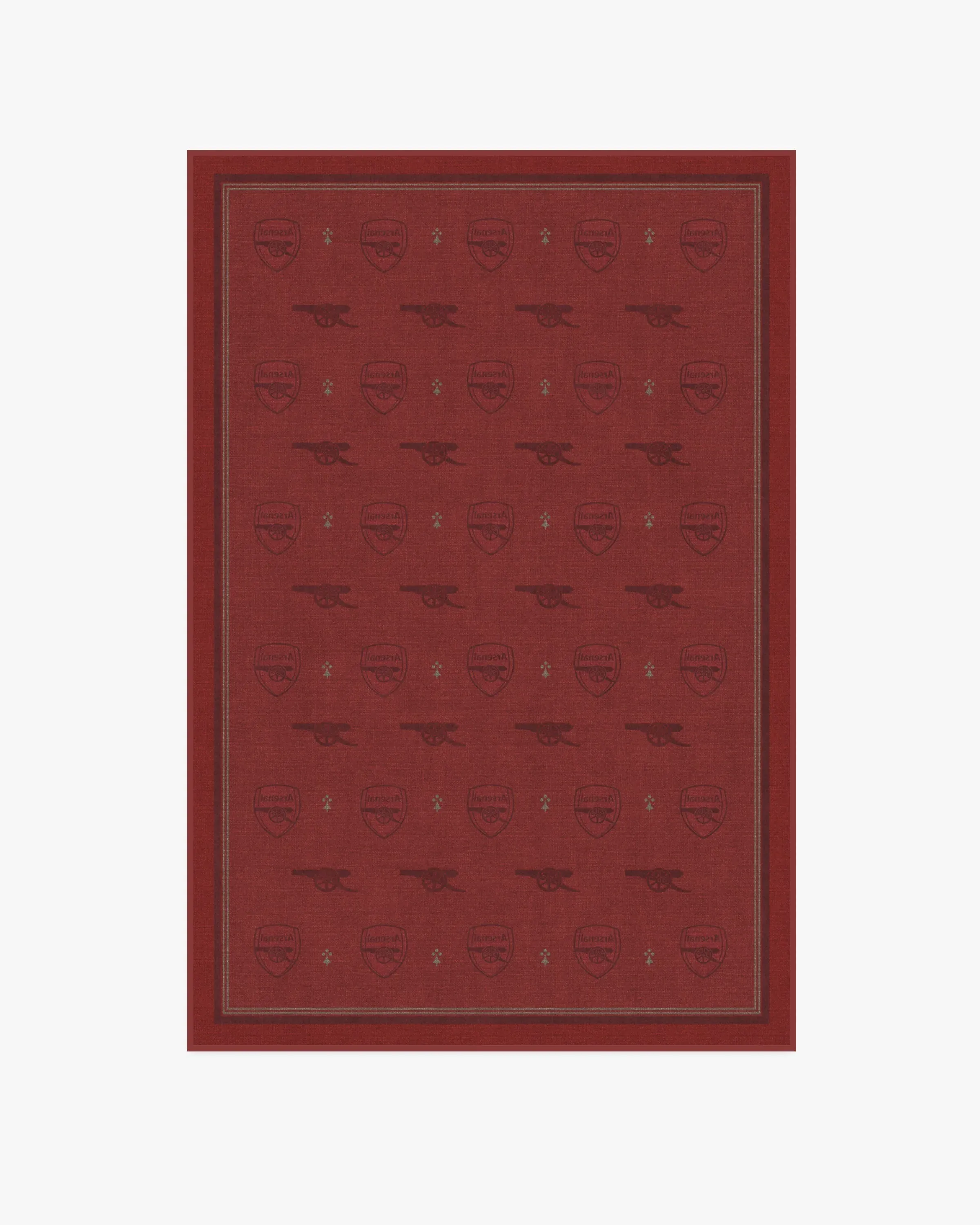 Medium Area Rug Machine Washable - Red
