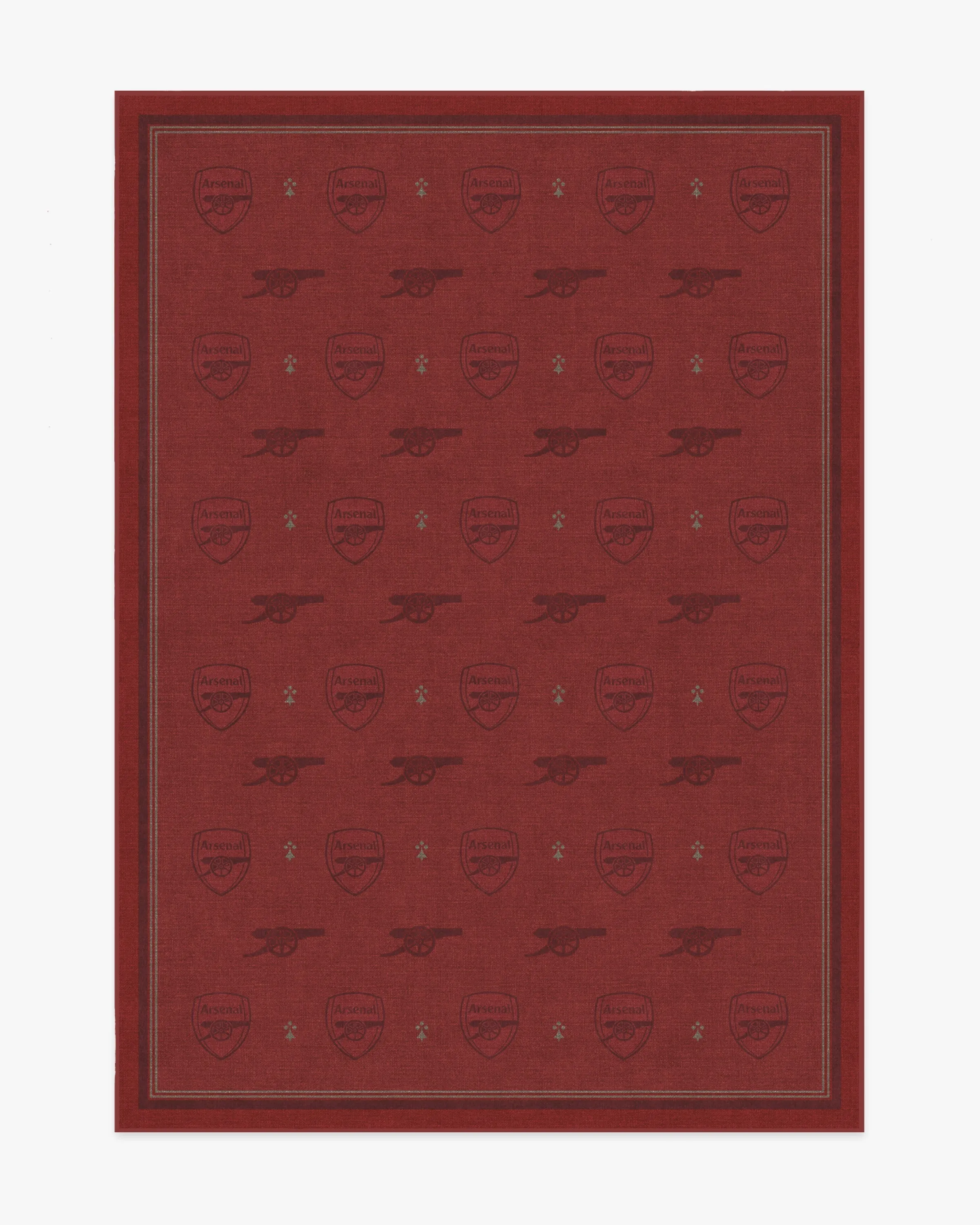 Medium Area Rug Machine Washable - Red