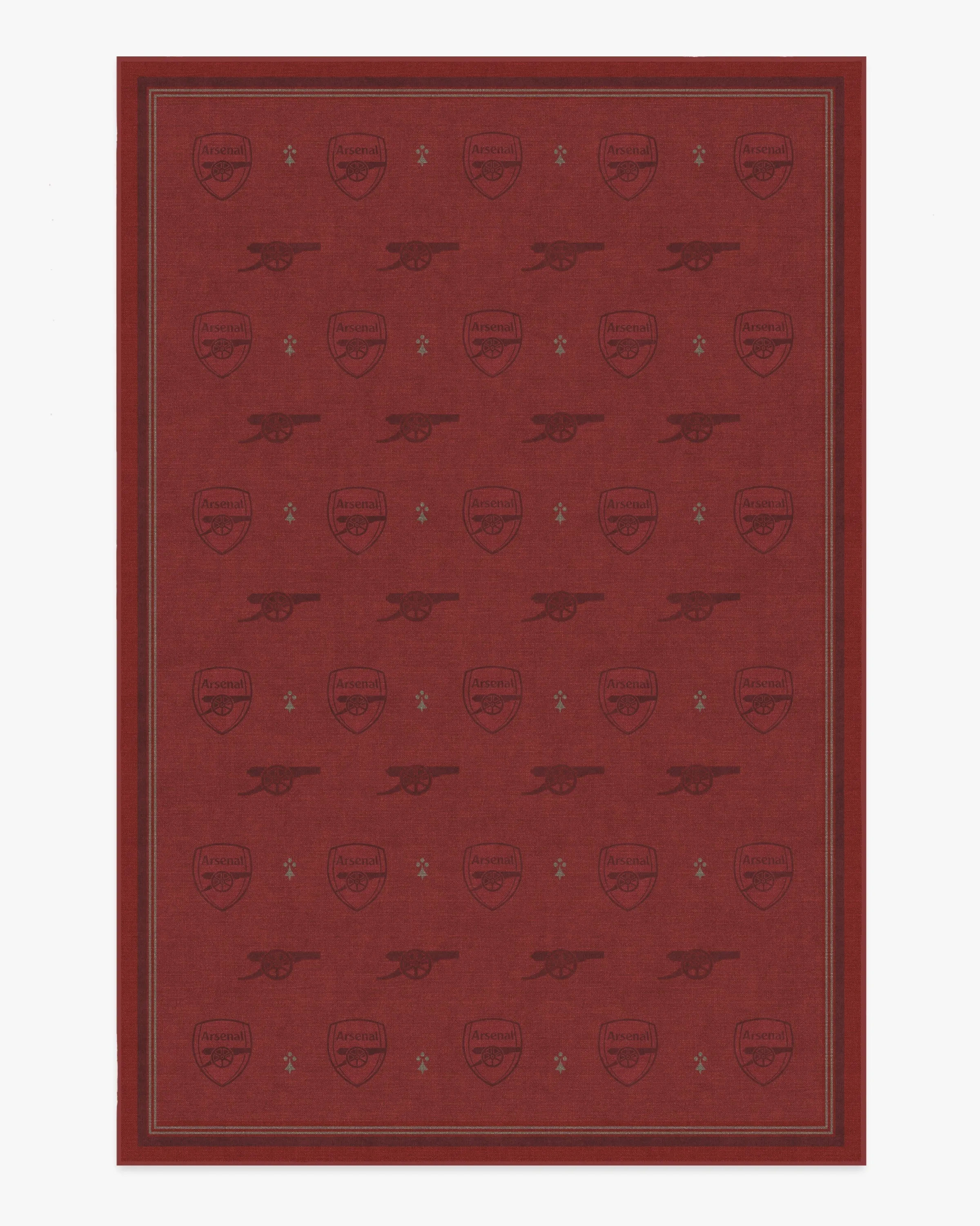 Medium Area Rug Machine Washable - Red