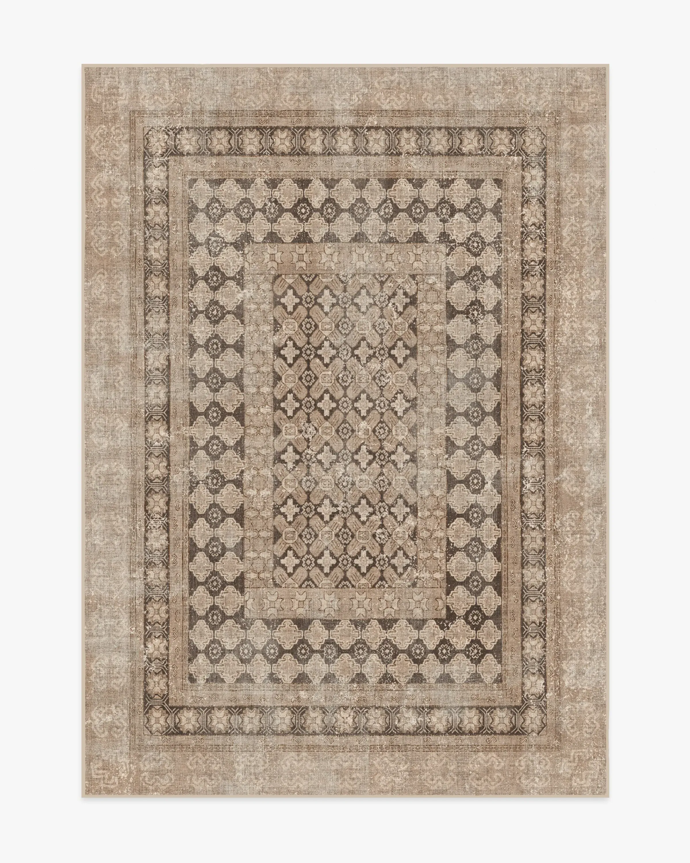 Medium Area Rug Machine Washable - Rose Gold