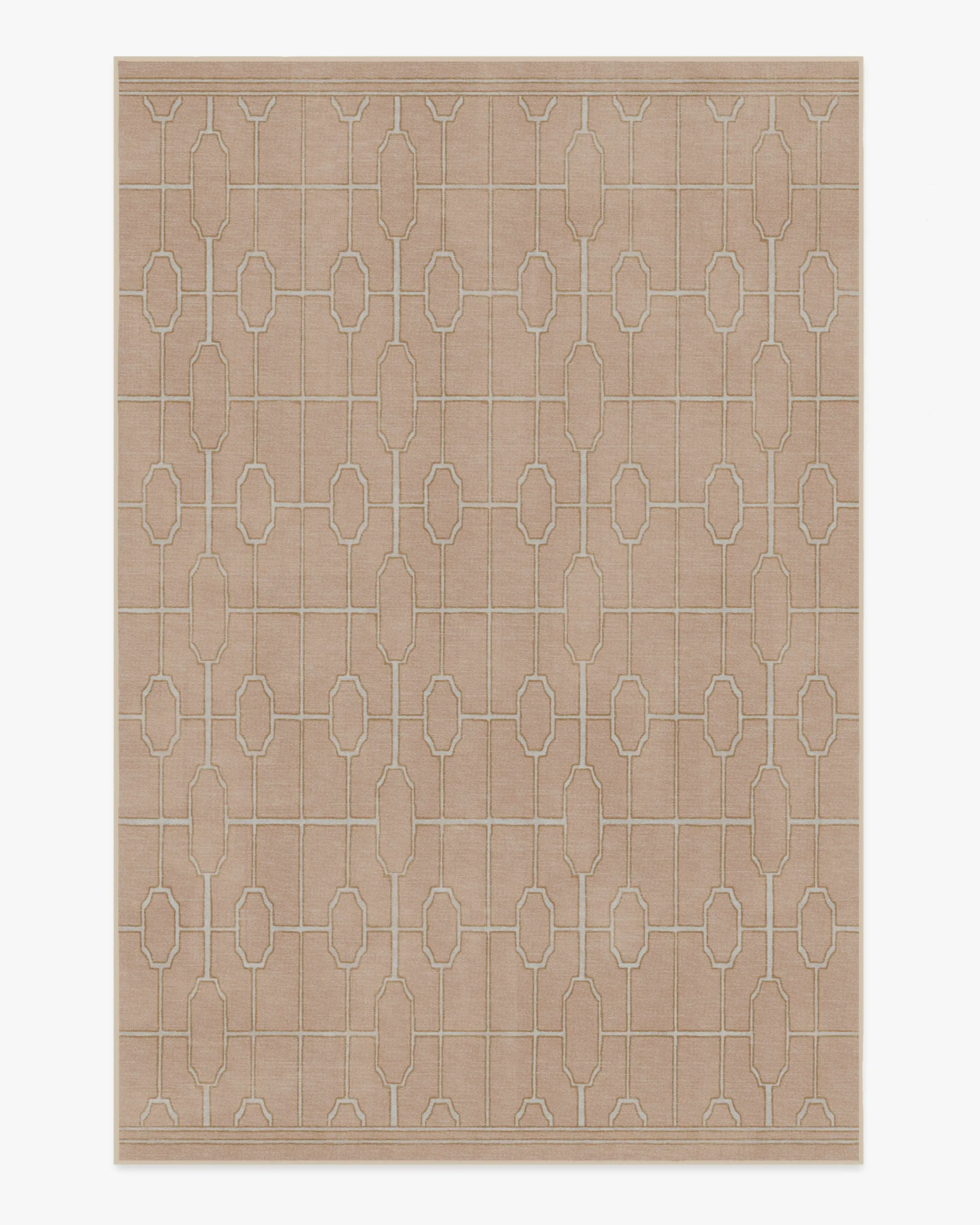 Medium Area Rug Machine Washable - Rose Gold