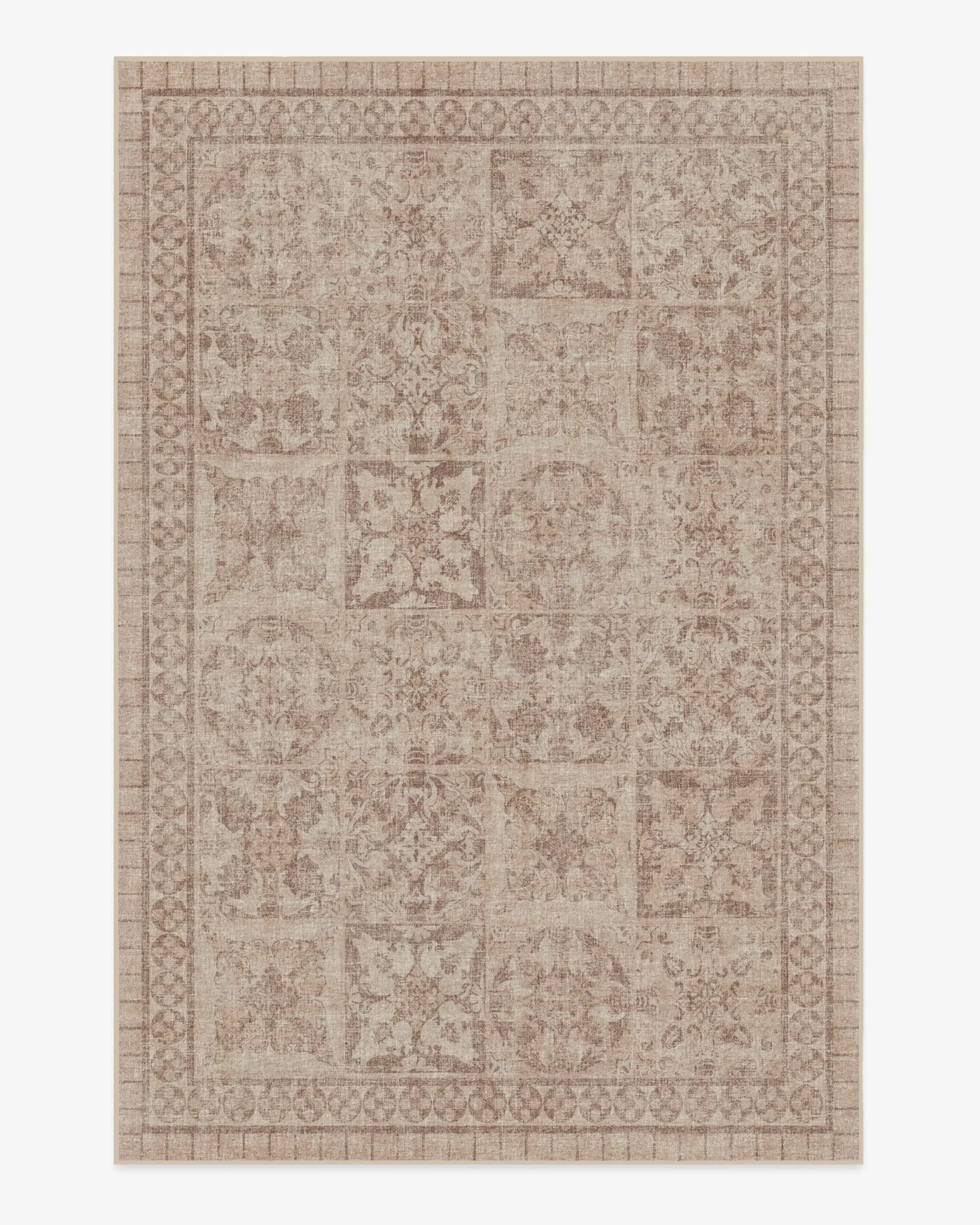 Medium Area Rug Machine Washable - Rose Gold