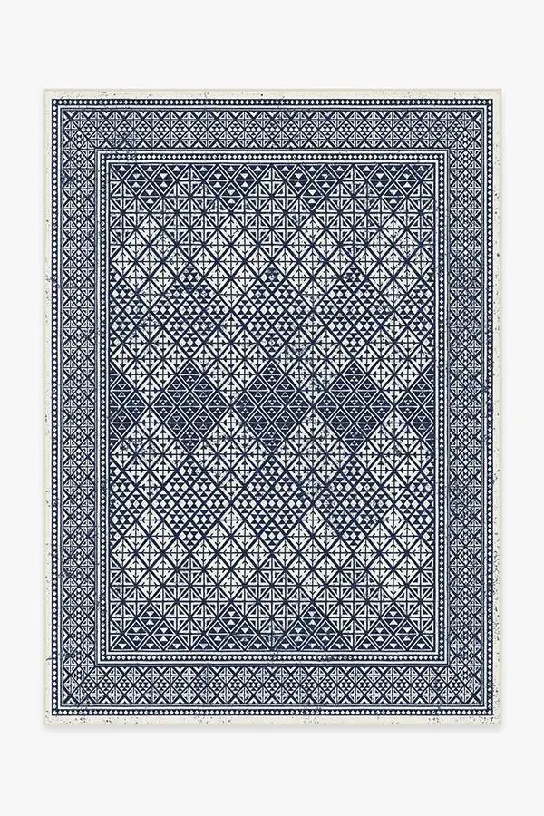Medium Area Rug Machine Washable - Royal Blue