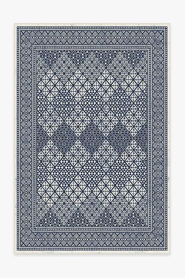 Medium Area Rug Machine Washable - Royal Blue