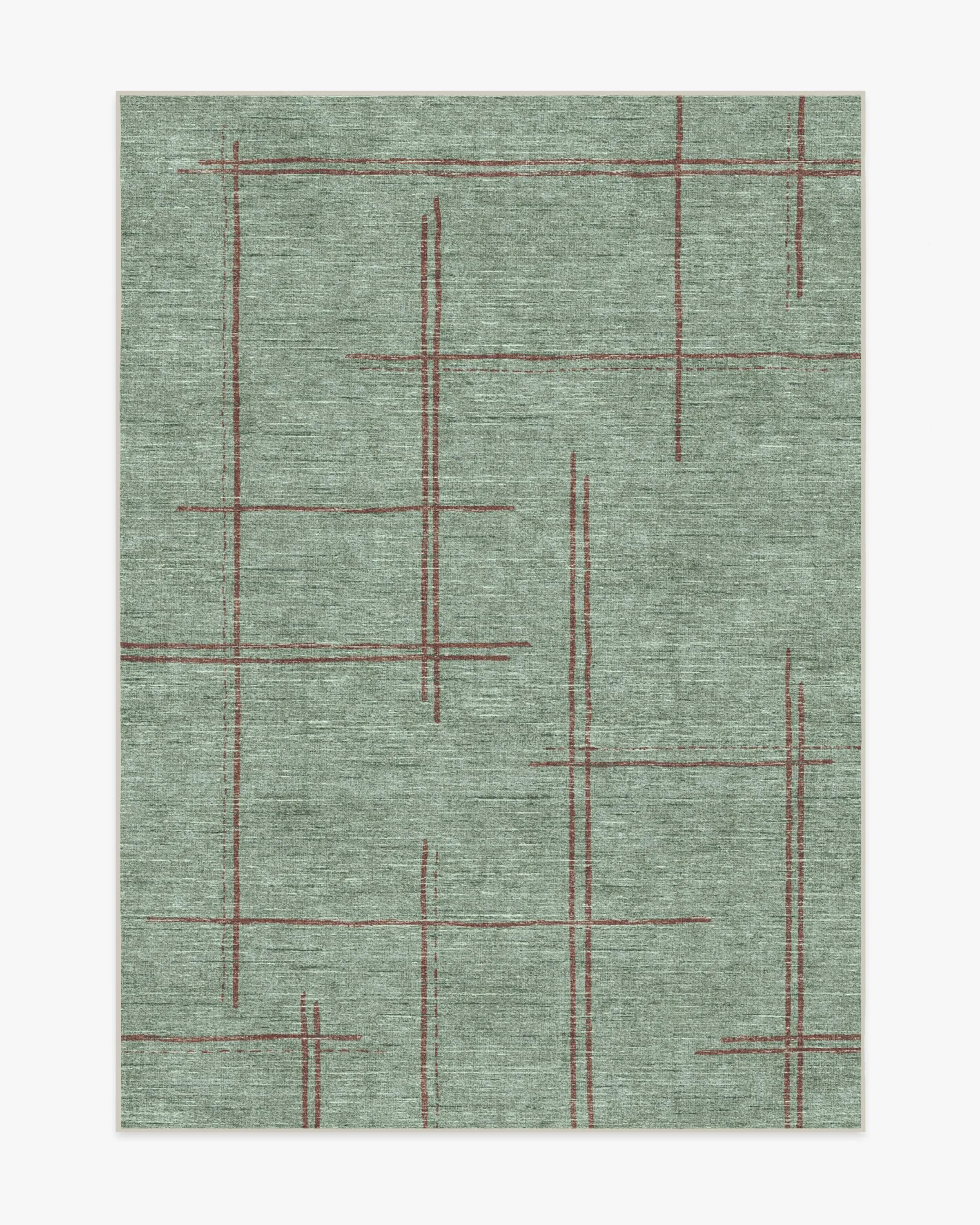 Medium Area Rug Machine Washable - Sage Green