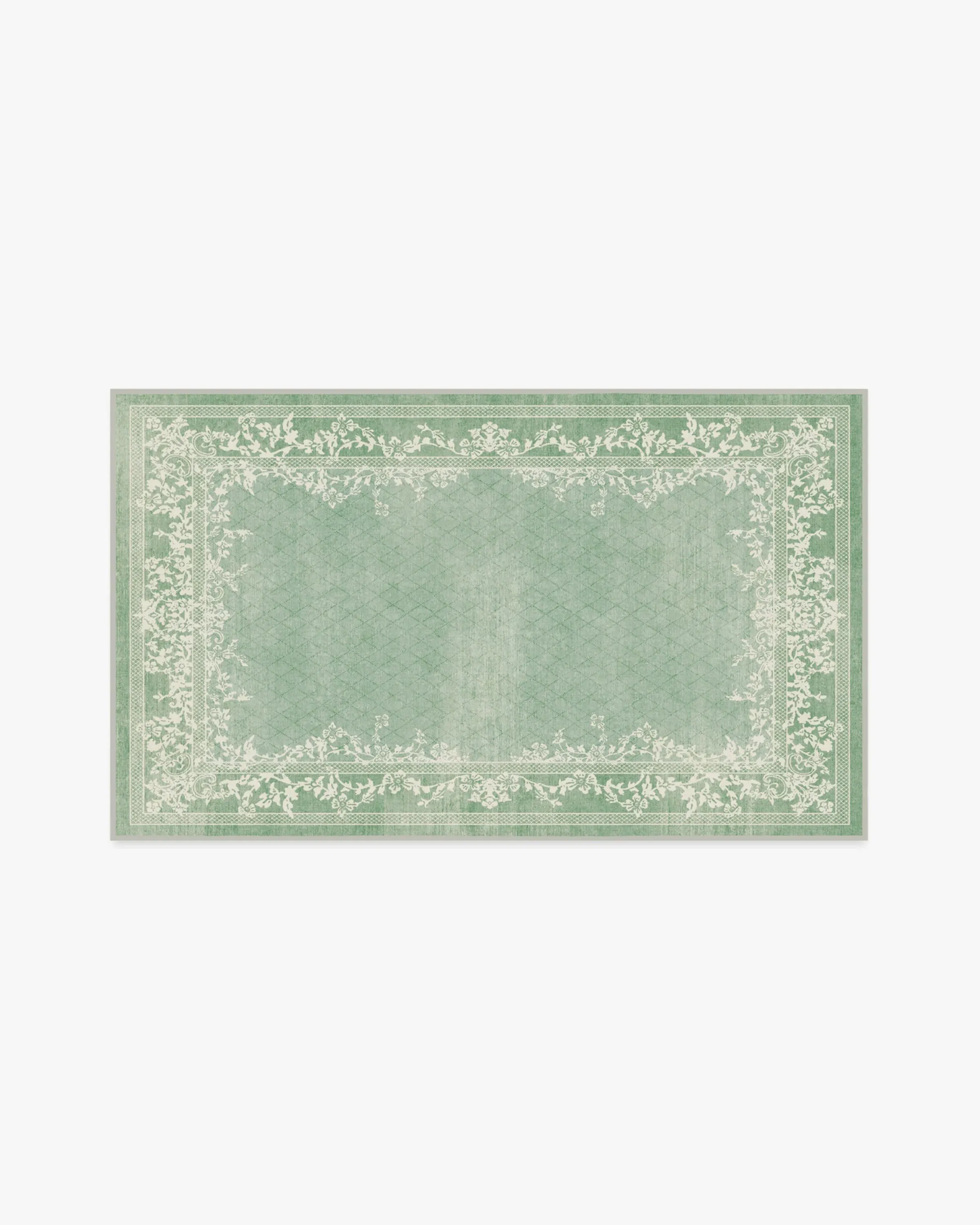 Medium Area Rug Machine Washable - Sage Green