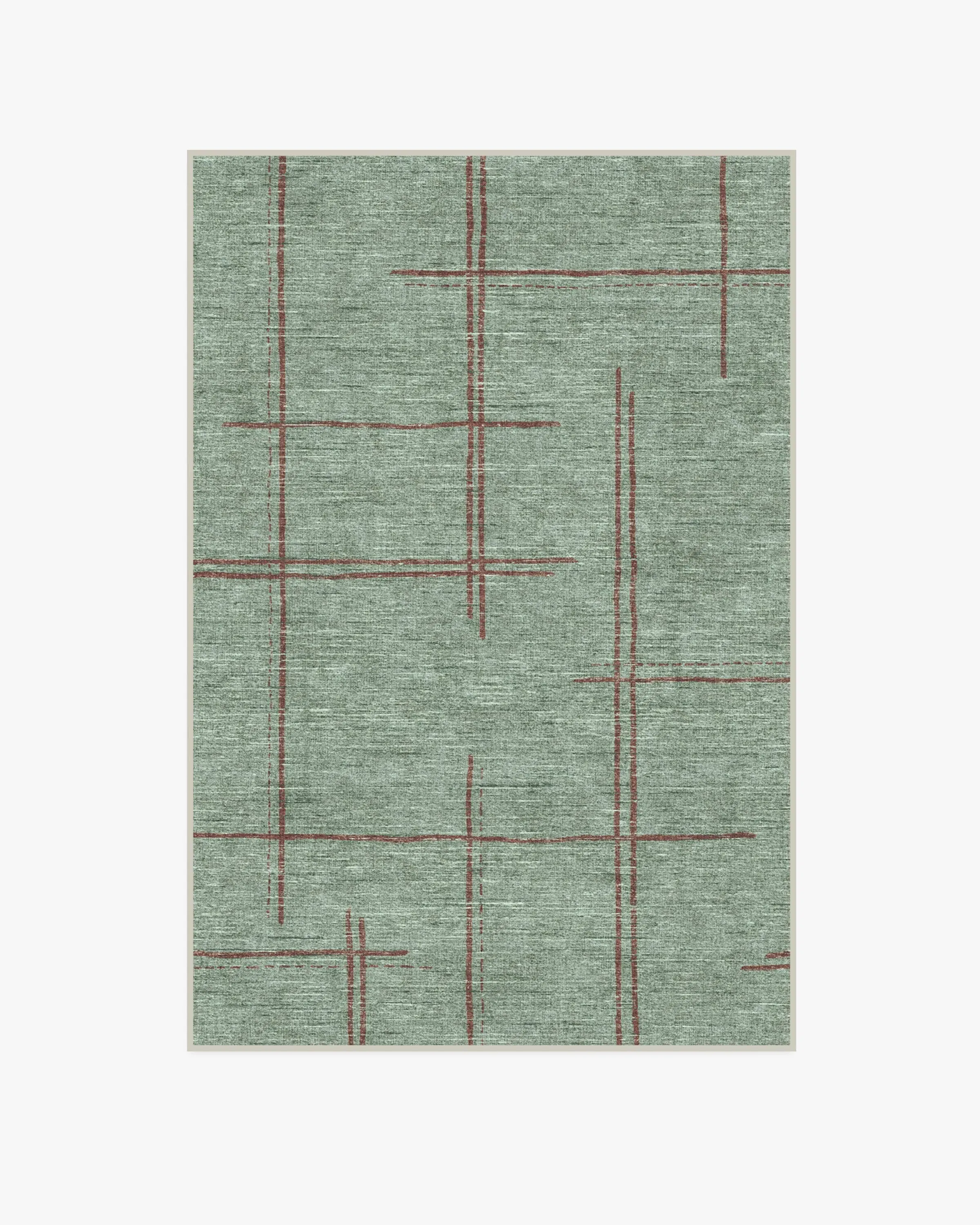 Medium Area Rug Machine Washable - Sage Green