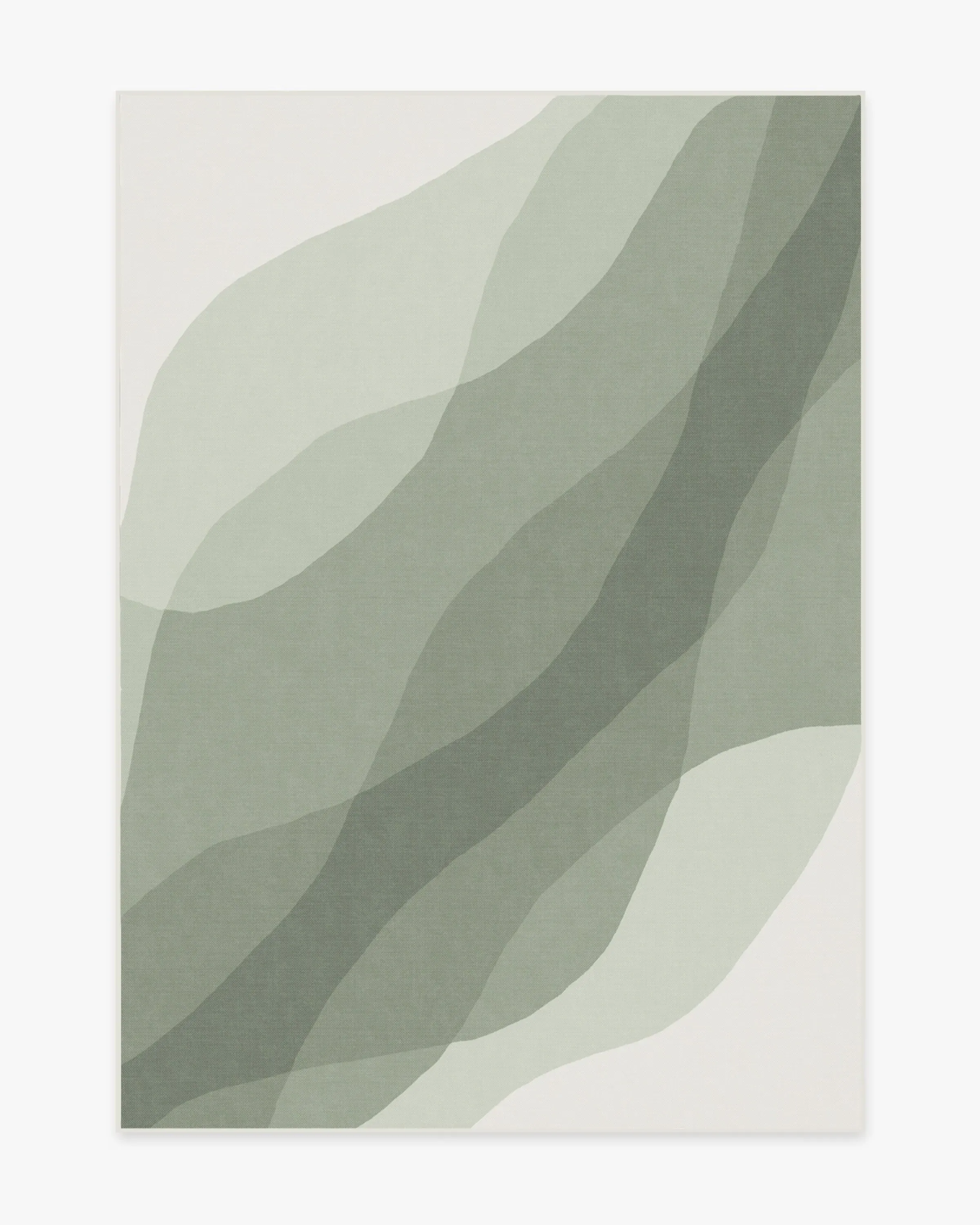 Medium Area Rug Machine Washable - Sage Green