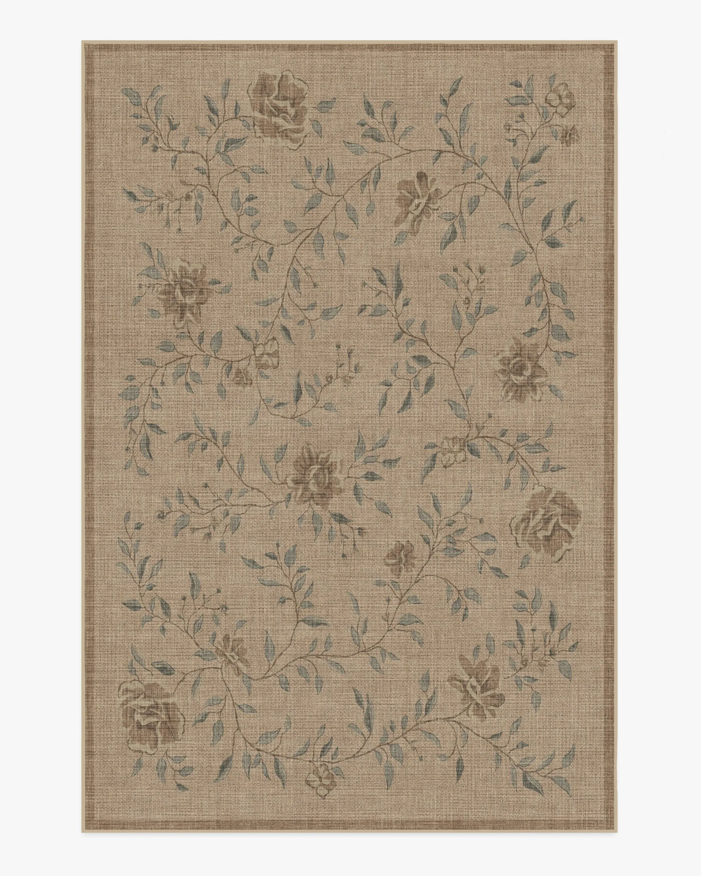 Medium Area Rug Machine Washable - Sage, Polyester