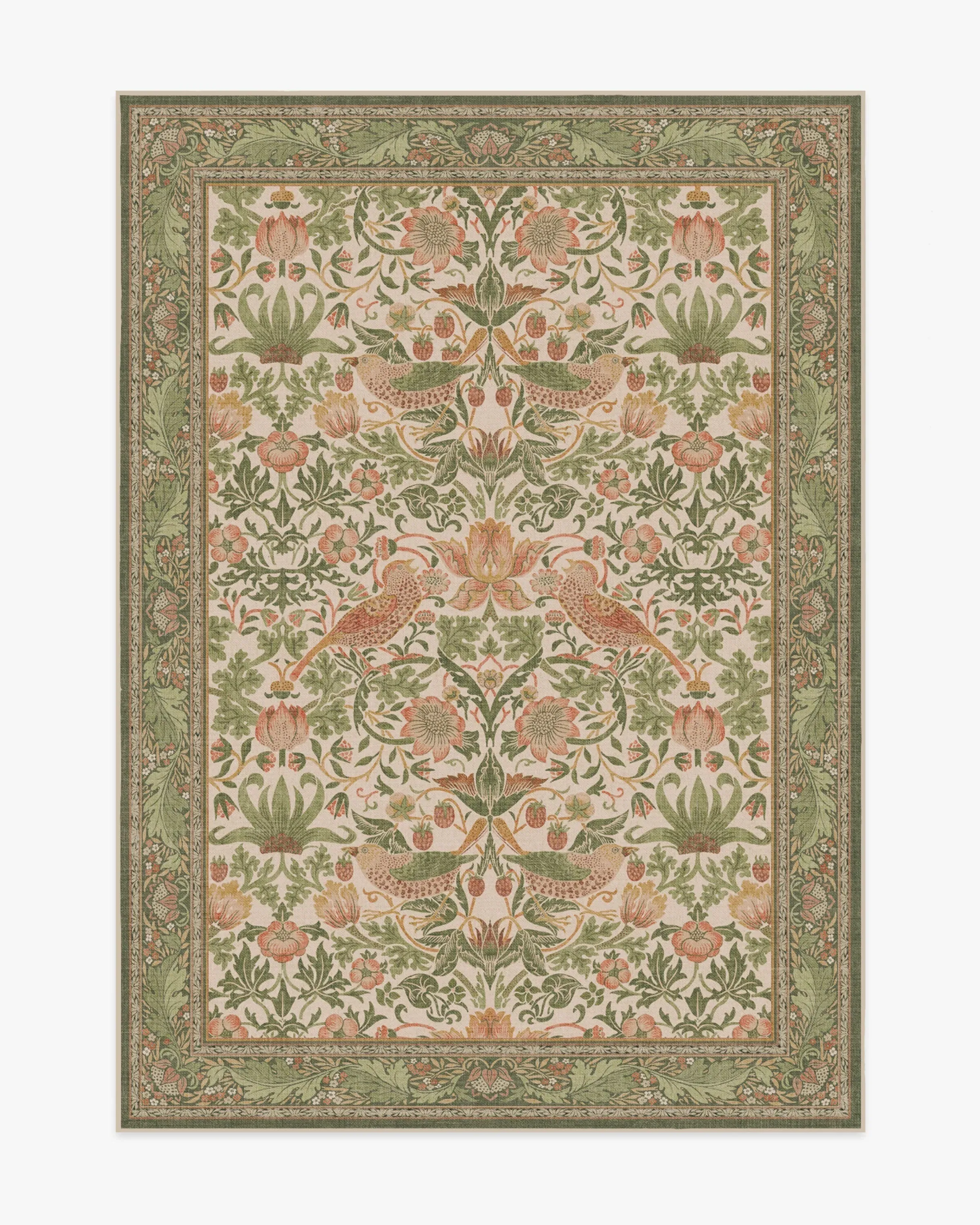 Medium Area Rug Machine Washable - Sage & Rose