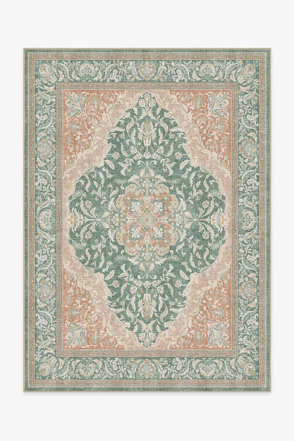 Medium Area Rug Machine Washable - Sage