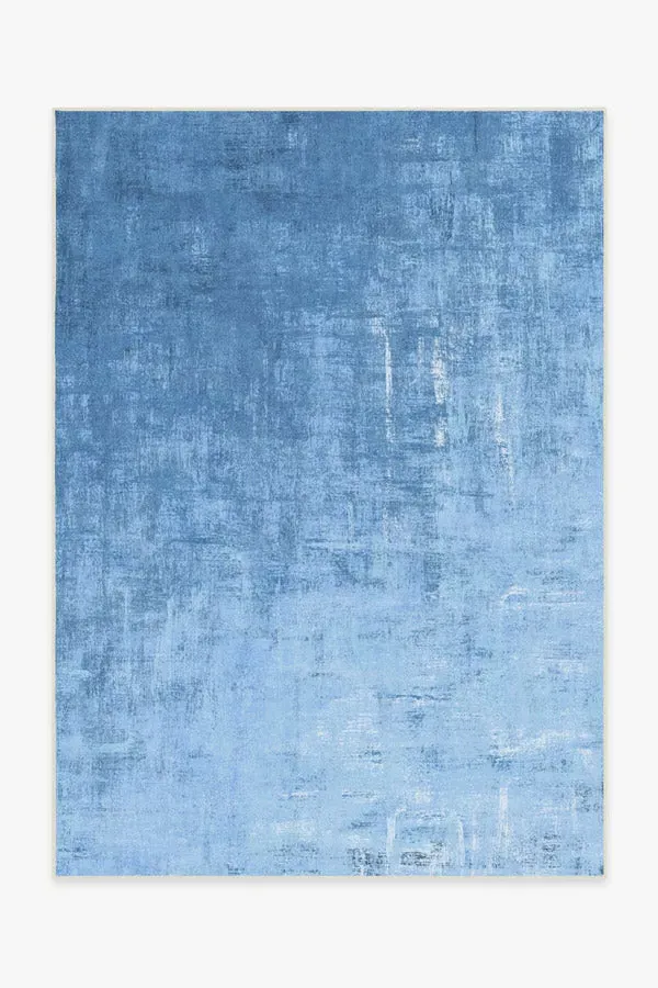 Medium Area Rug Machine Washable - Sky Blue