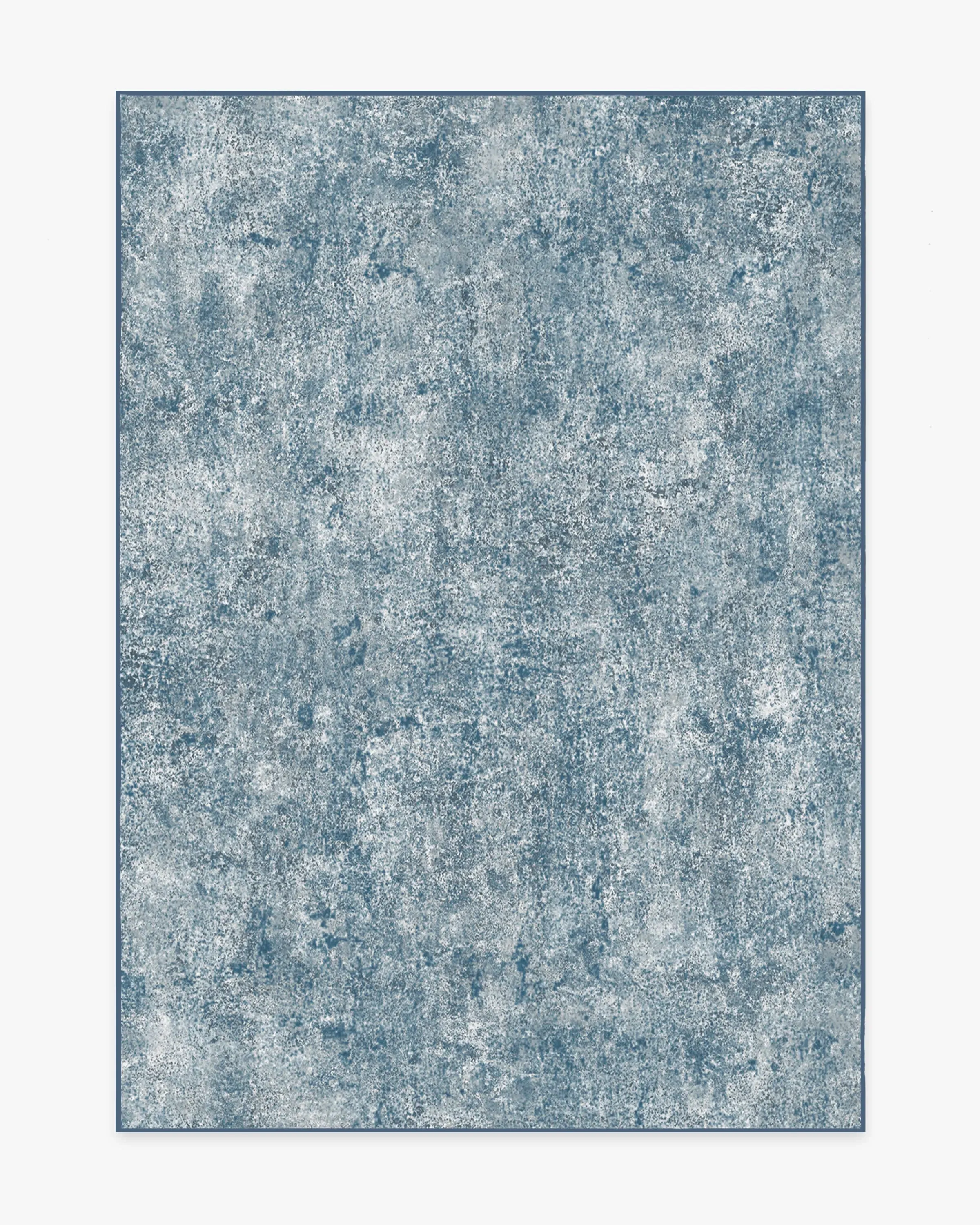 Medium Area Rug Machine Washable - Slate Blue