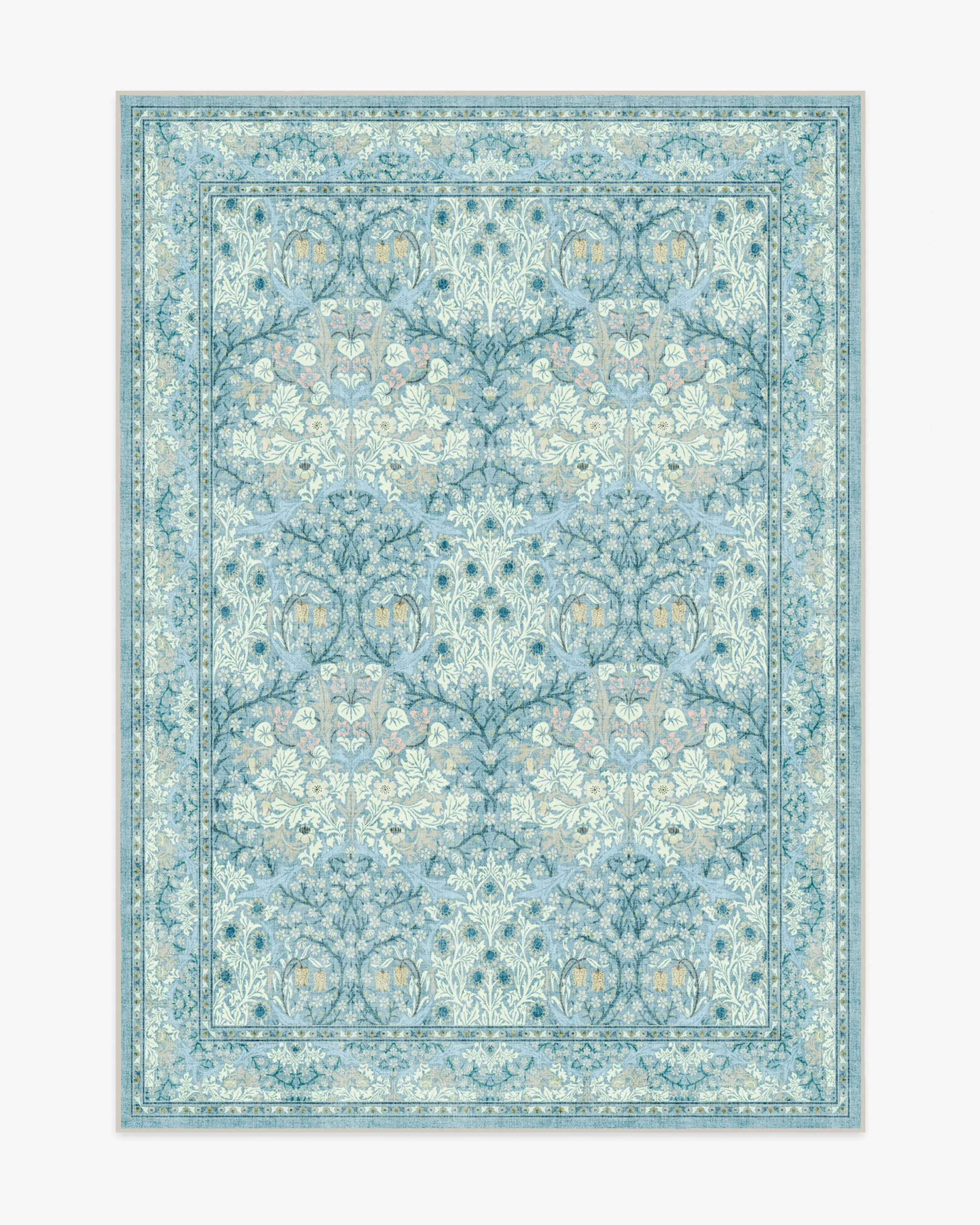 Medium Area Rug Machine Washable - Slate Blue