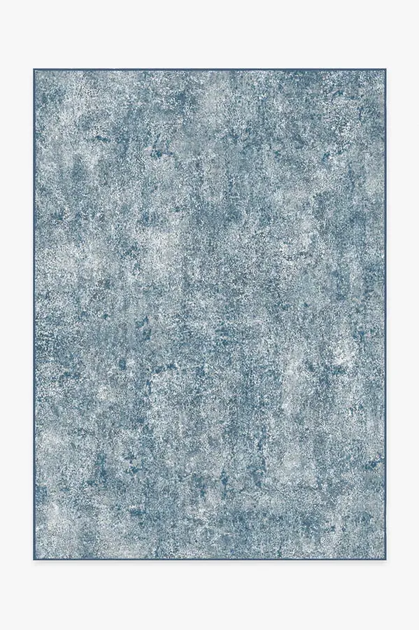 Medium Area Rug Machine Washable - Slate Blue