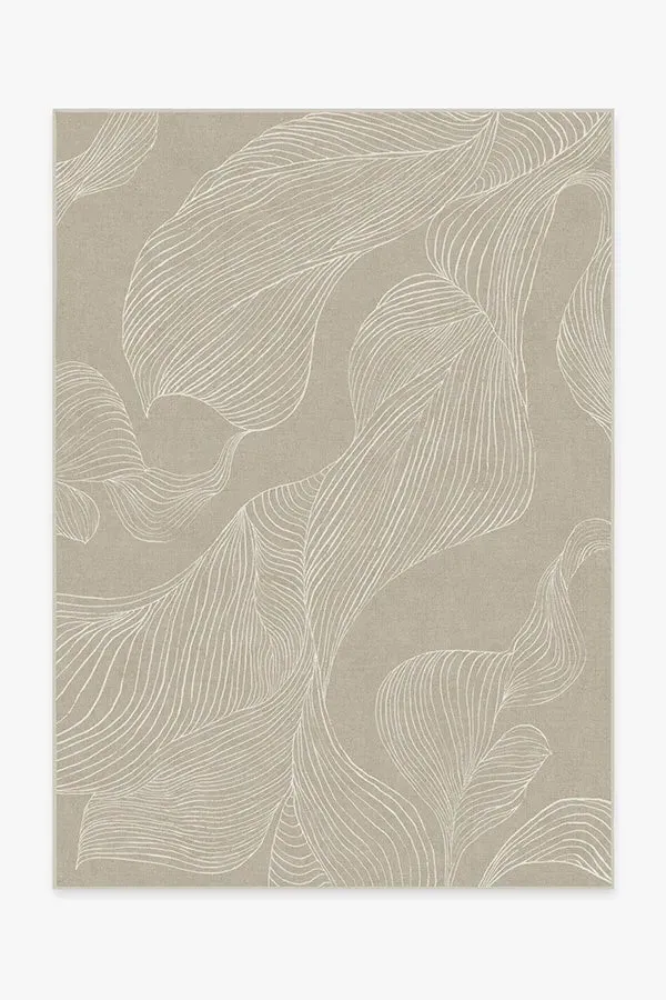 Medium Area Rug Machine Washable - Stone, Chenille