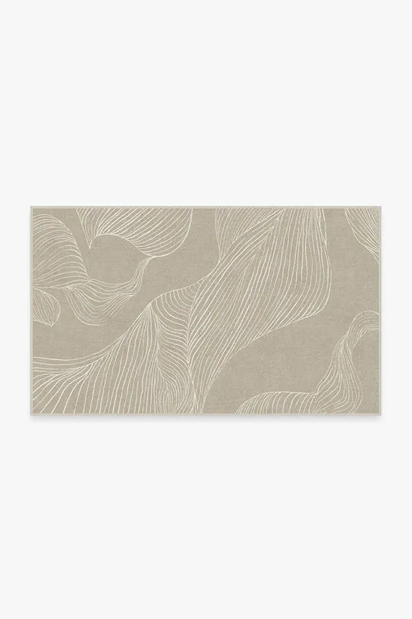 Medium Area Rug Machine Washable - Stone, Chenille