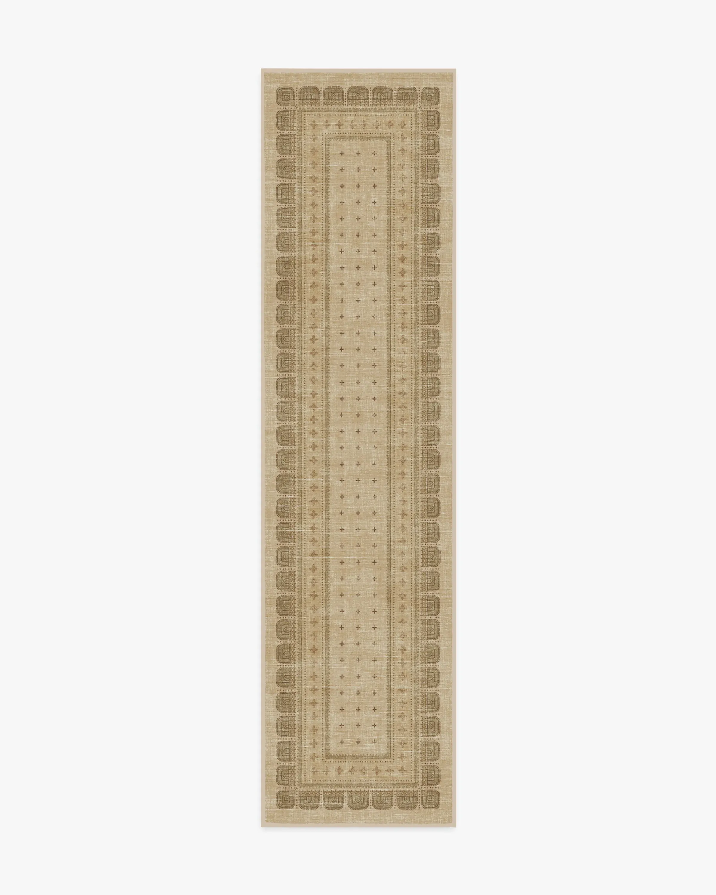 Medium Area Rug Machine Washable - Tan