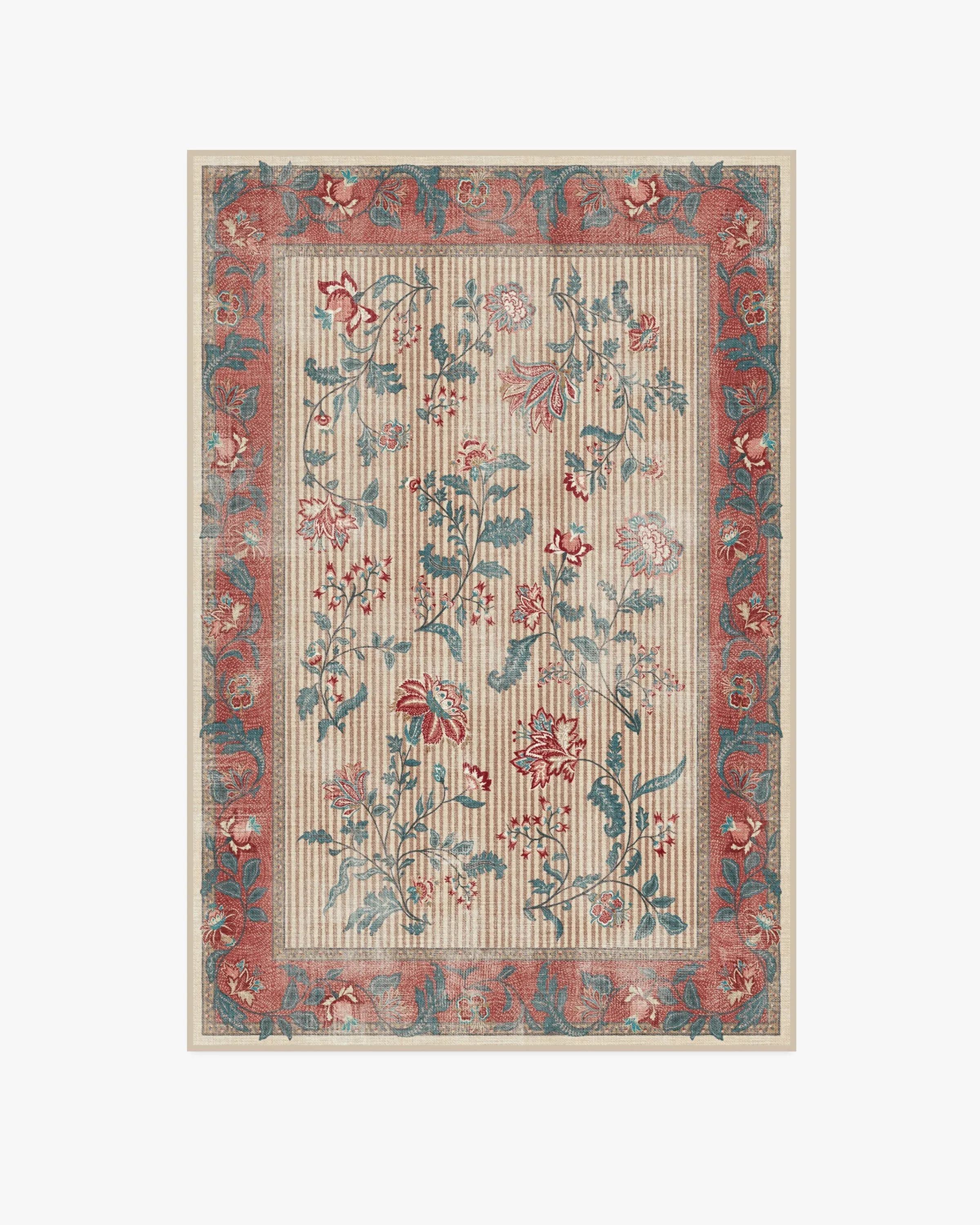 Medium Area Rug Machine Washable - Teal